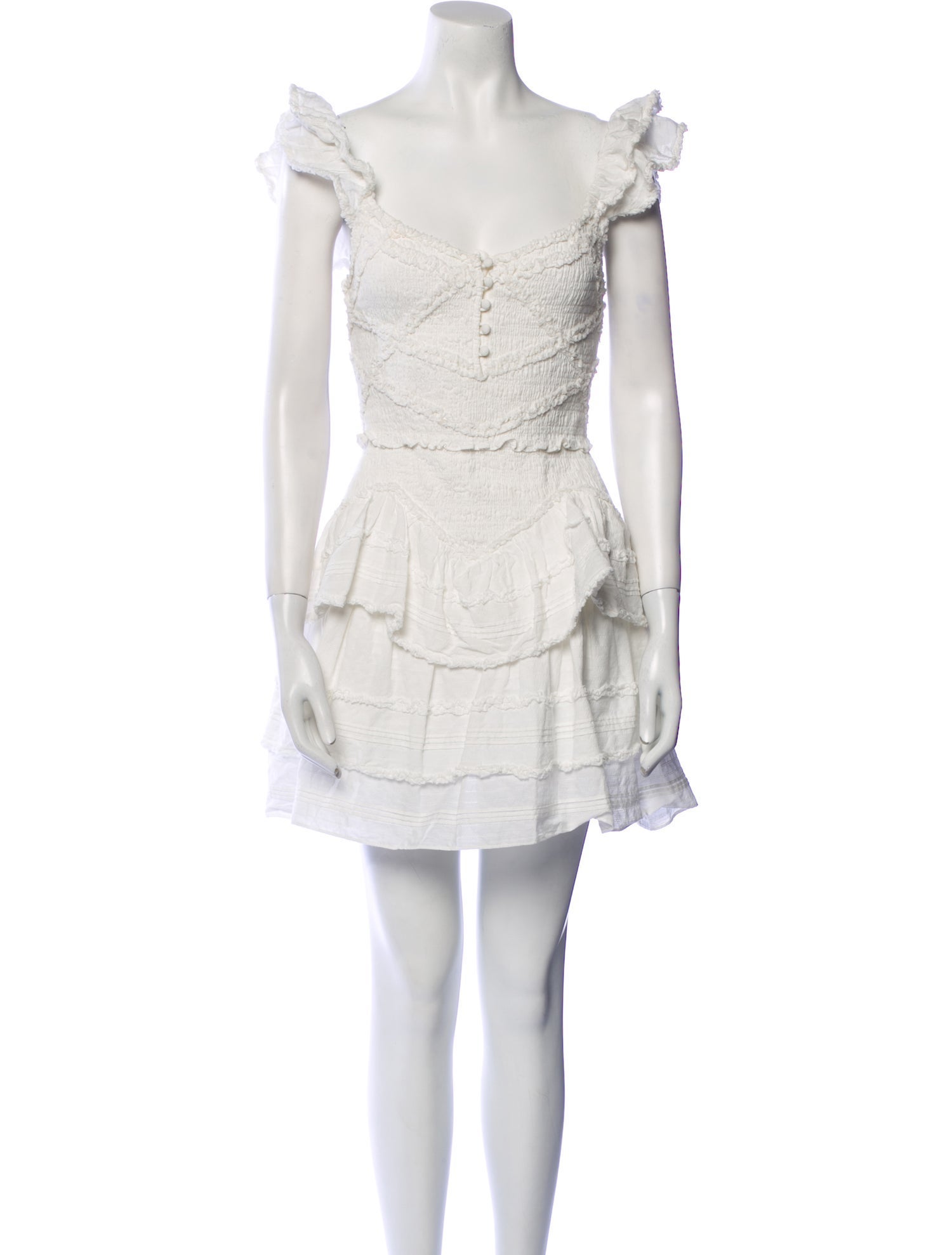 LoveShackFancy Scoop Neck Mini Dress w/ Tags