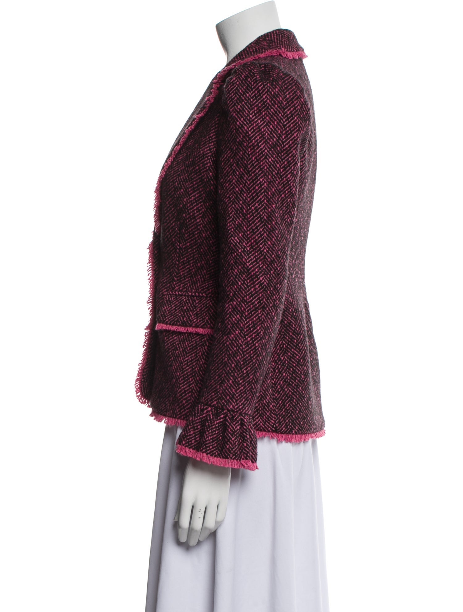 LoveShackFancy Tweed Pattern Blazer