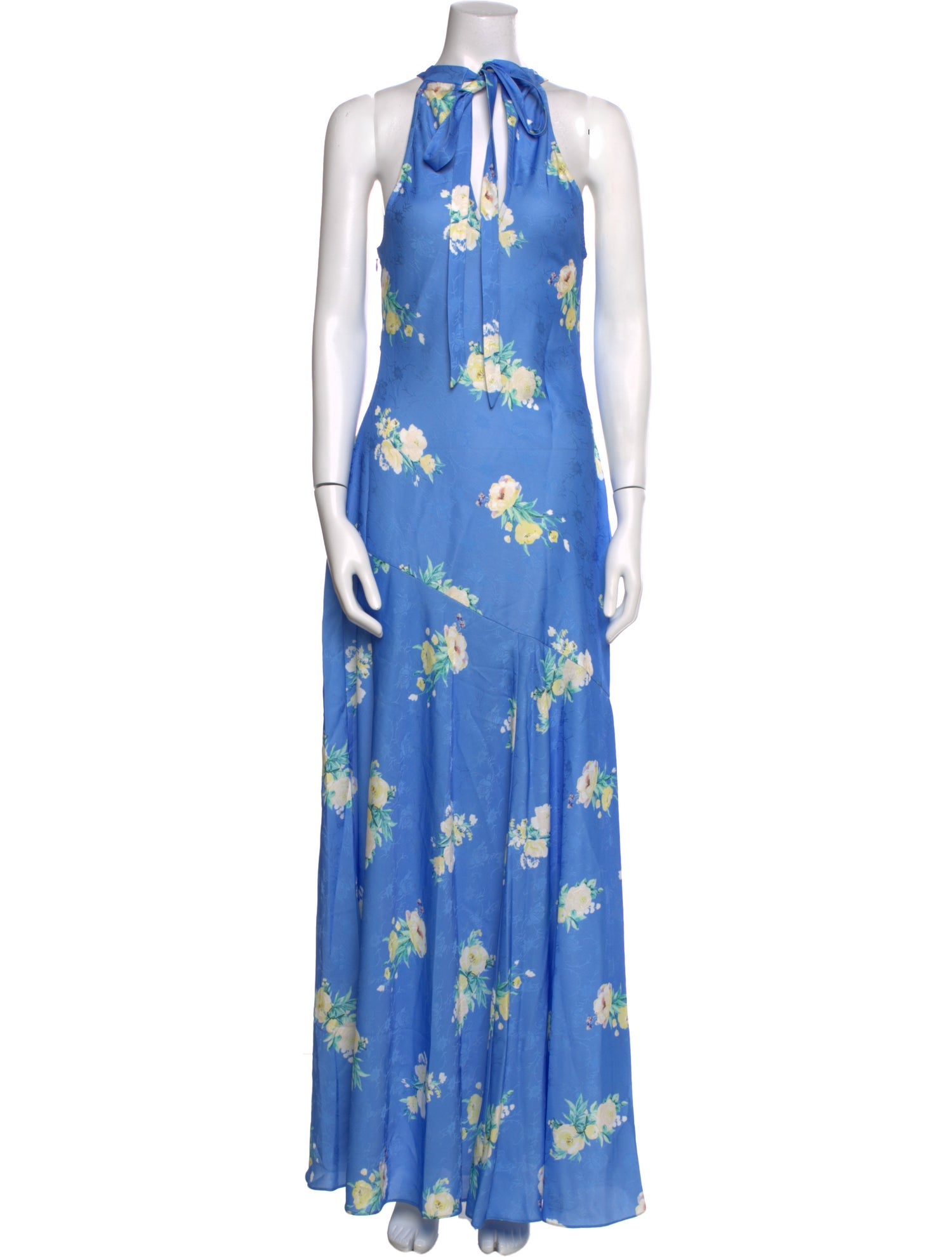 LoveShackFancy Floral Print Long Dress