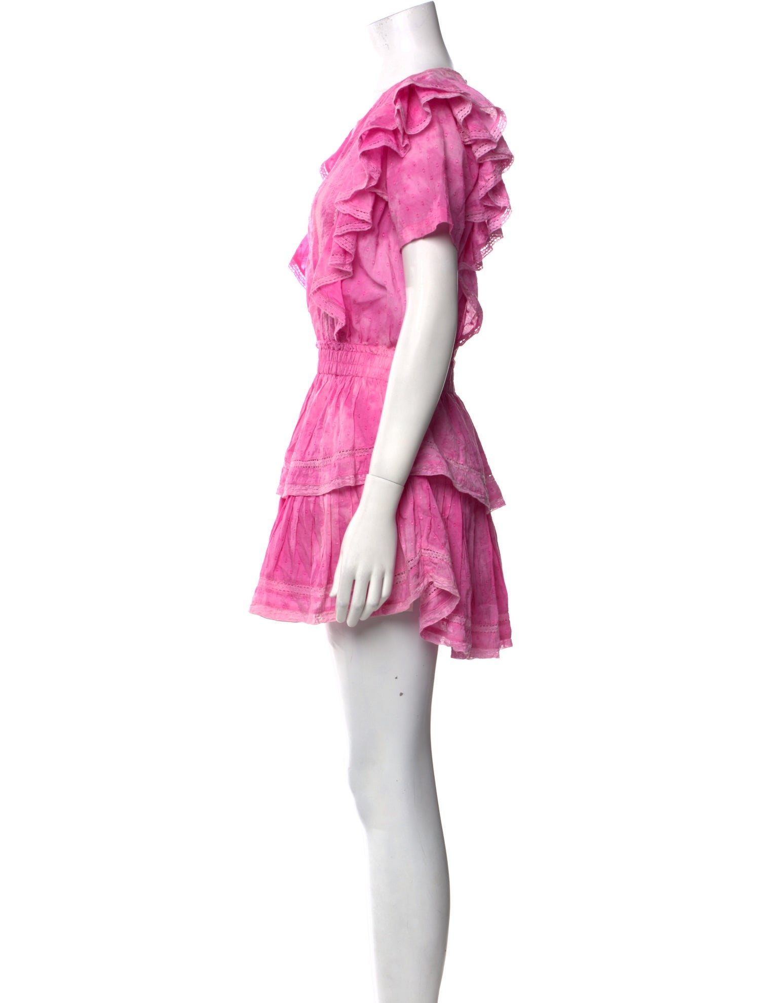 LoveShackFancy Tie-Dye Print Mini Dress