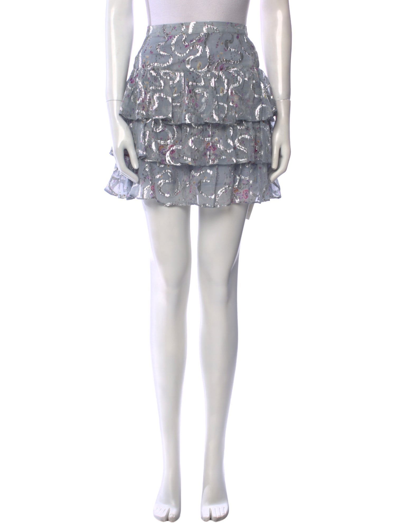 LoveShackFancy Silk Mini Skirt w/ Tags