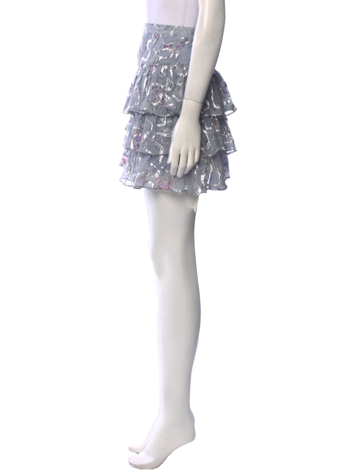 LoveShackFancy Silk Mini Skirt w/ Tags