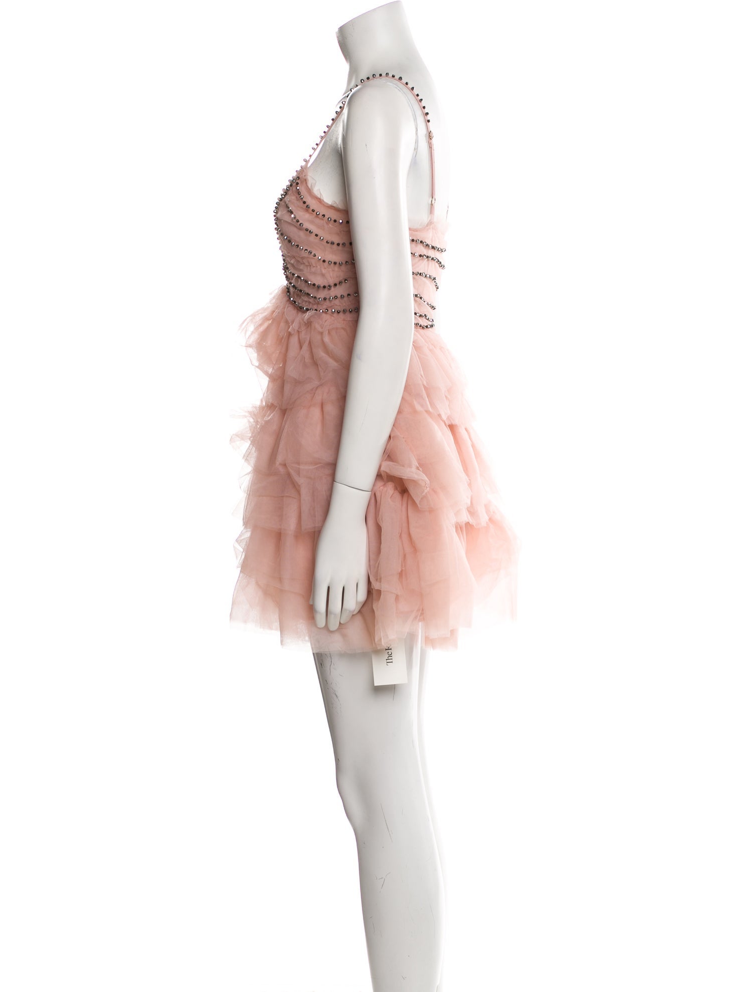 LoveShackFancy V-Neck Mini Dress