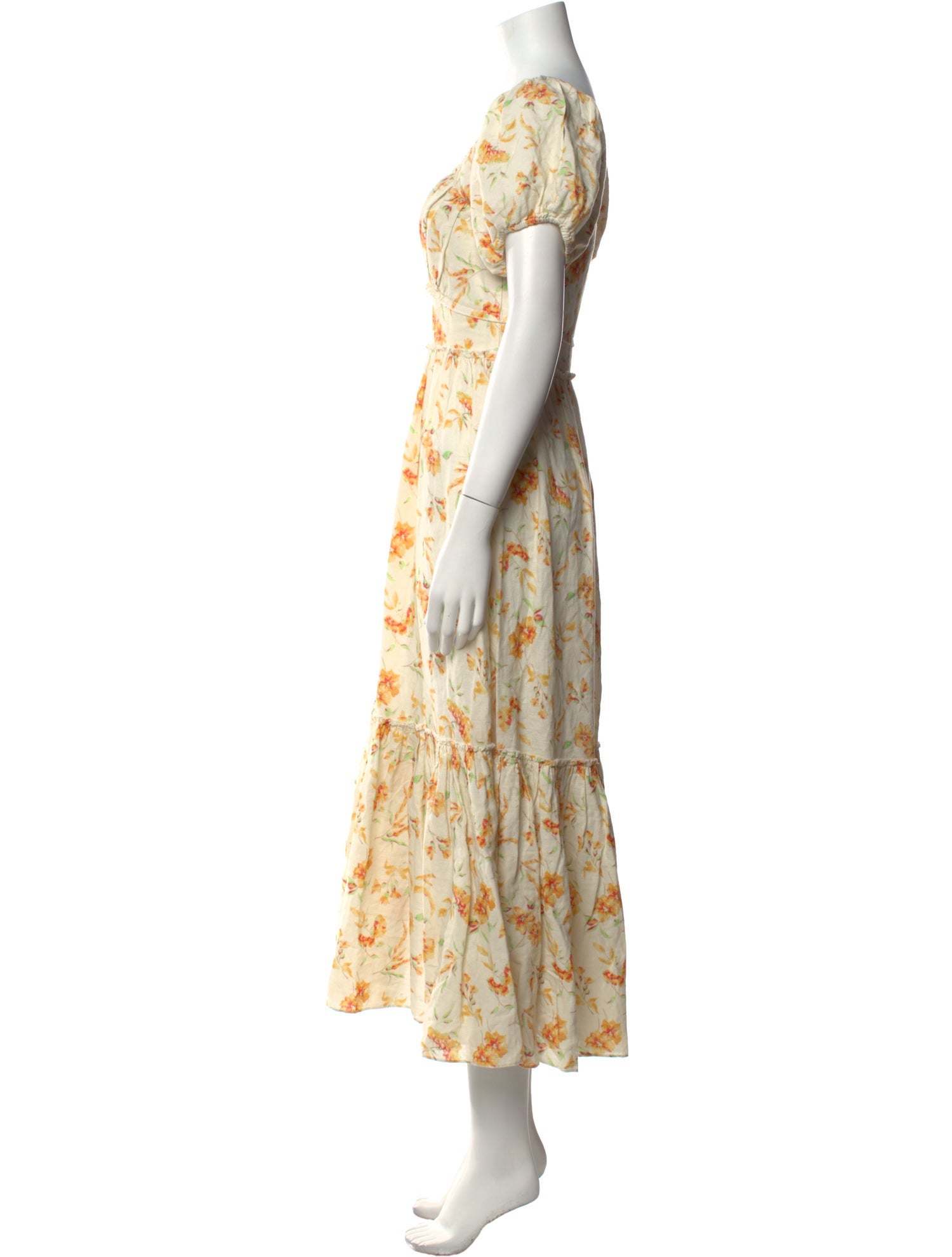 LoveShackFancy Floral Print Long Dress w/ Tags