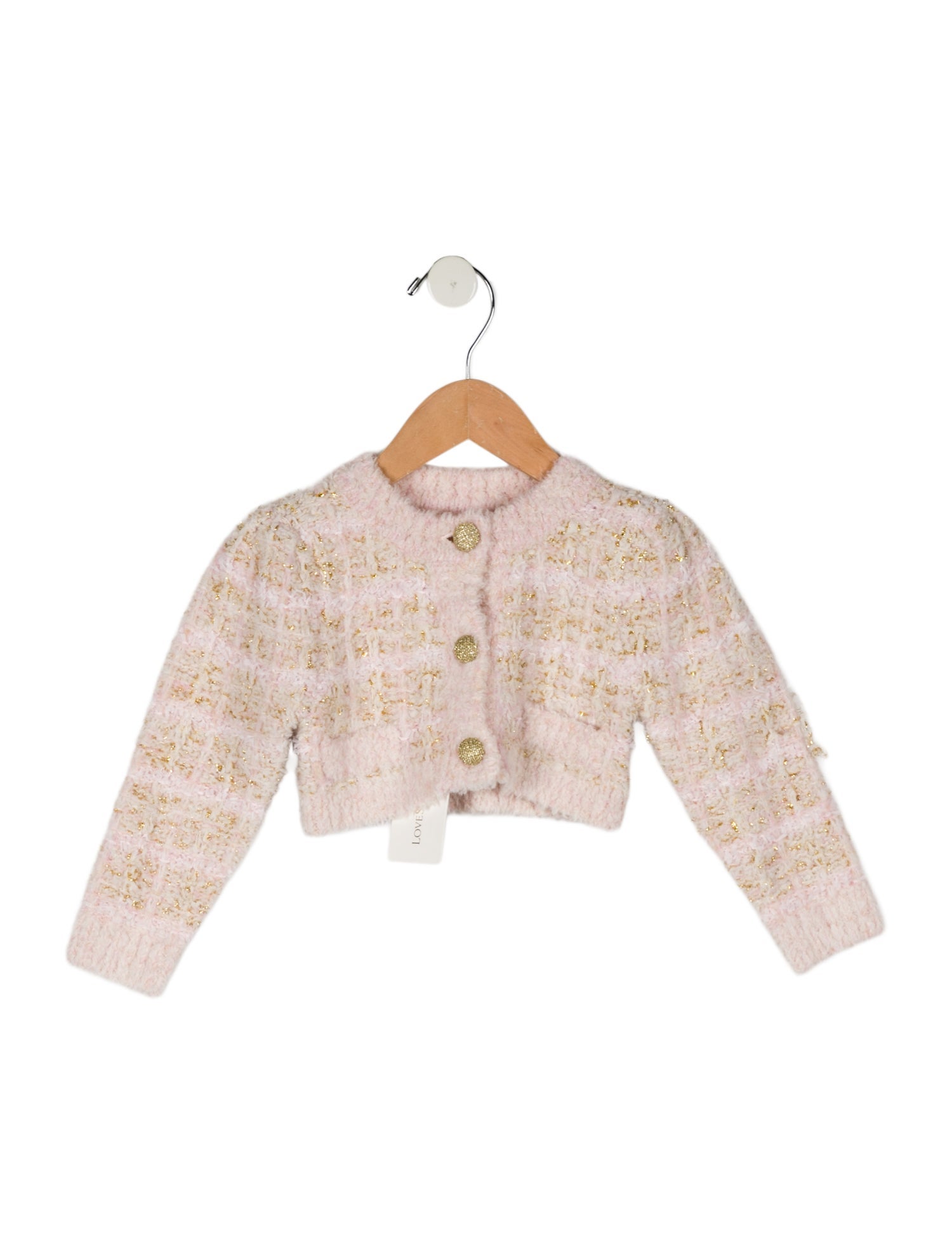 LoveShackFancy Girls' Patterned Cardigan w/ Tags
