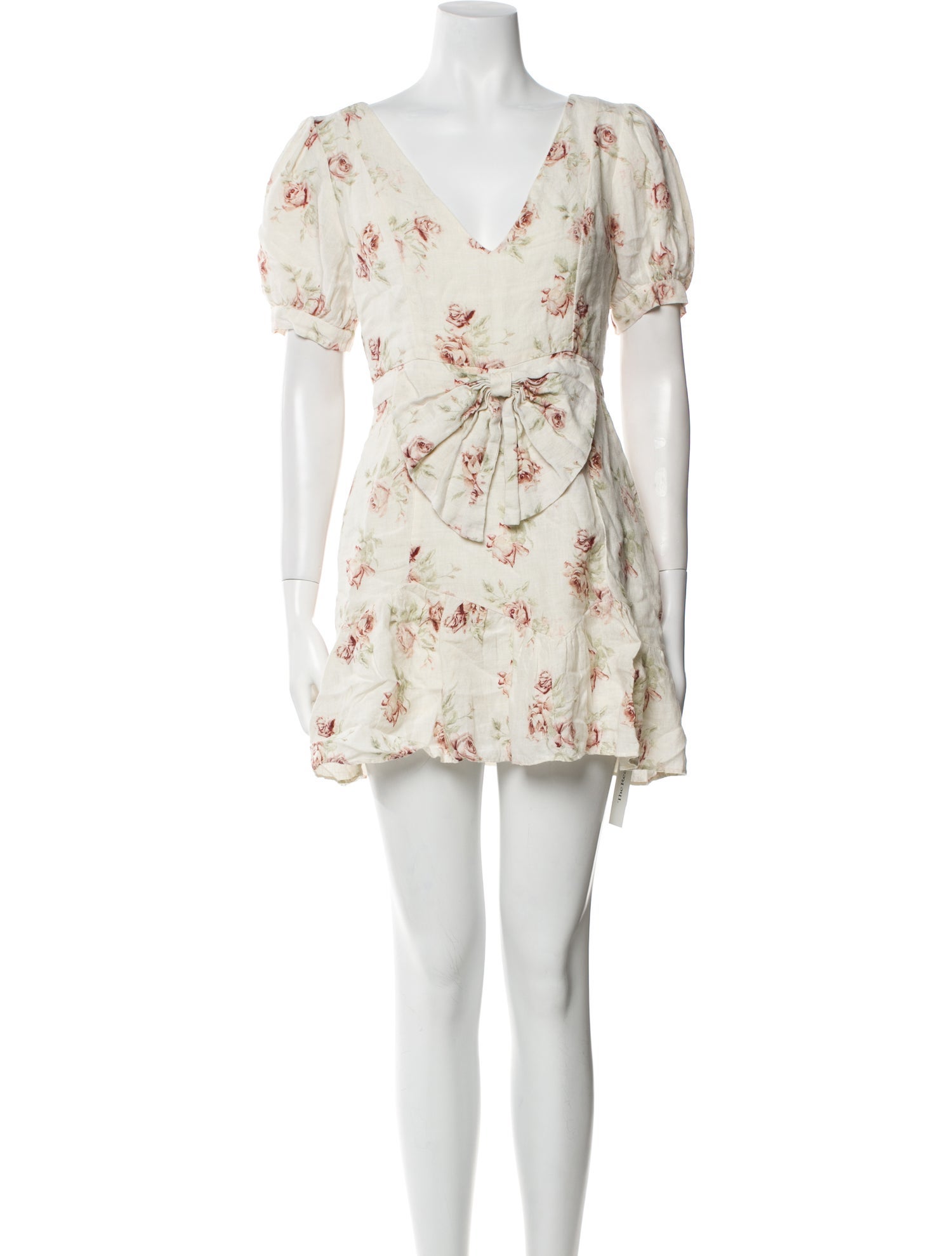 LoveShackFancy Linen Mini Dress