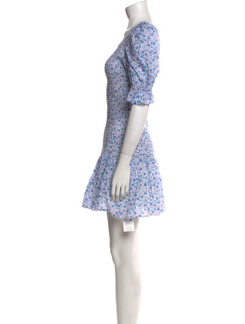 LoveShackFancy Floral Print Mini Dress