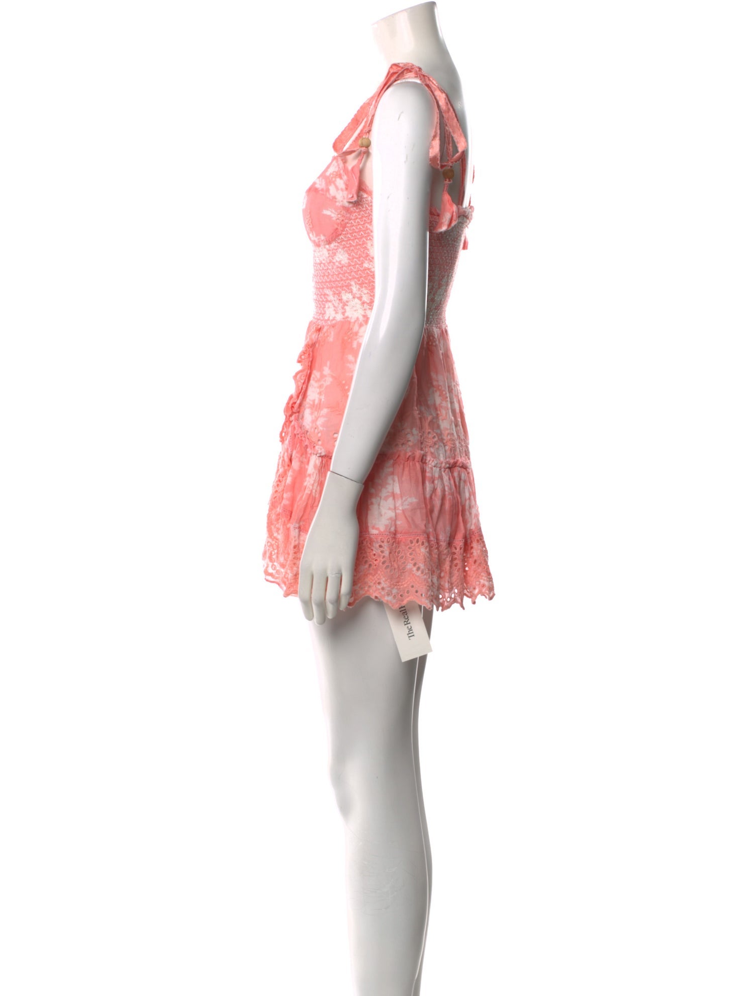 LoveShackFancy Floral Print Mini Dress