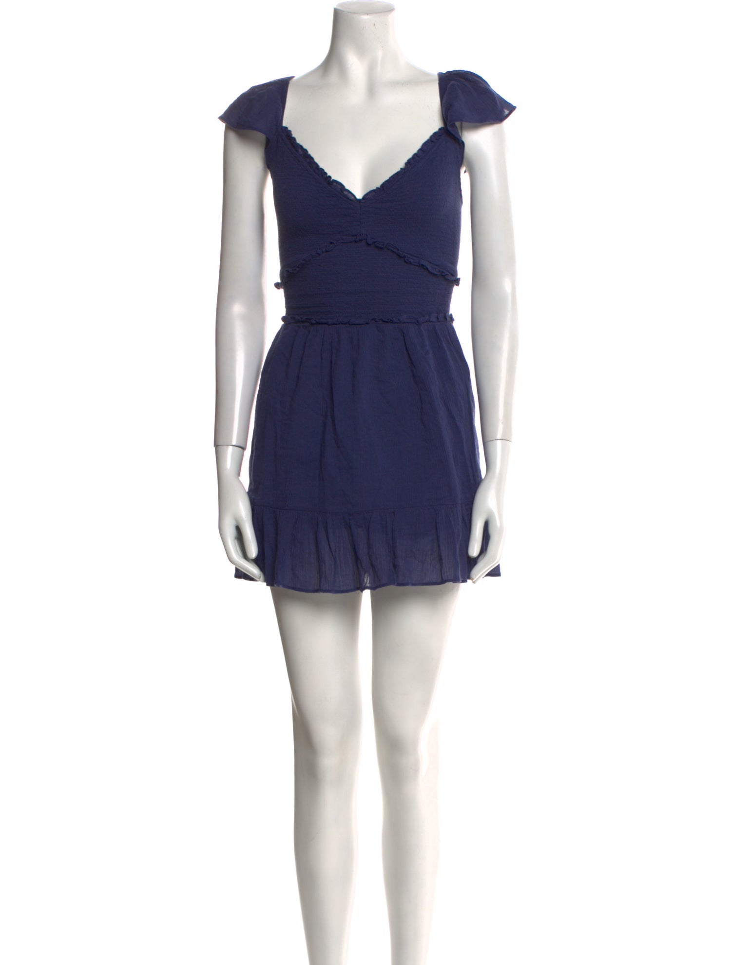 LoveShackFancy Square Neckline Short Sleeve Top