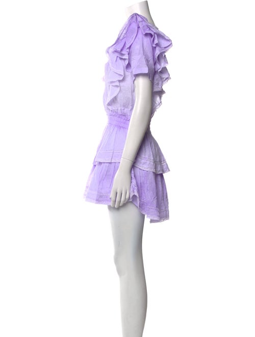 LoveShackFancy Scoop Neck Mini Dress