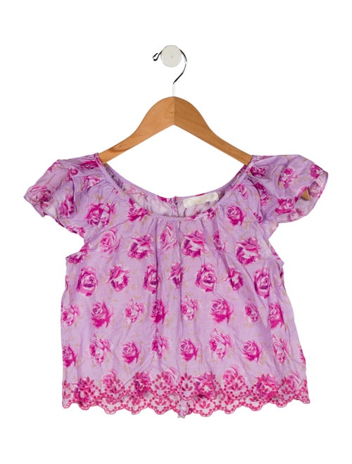 LoveShackFancy Floral Print Top