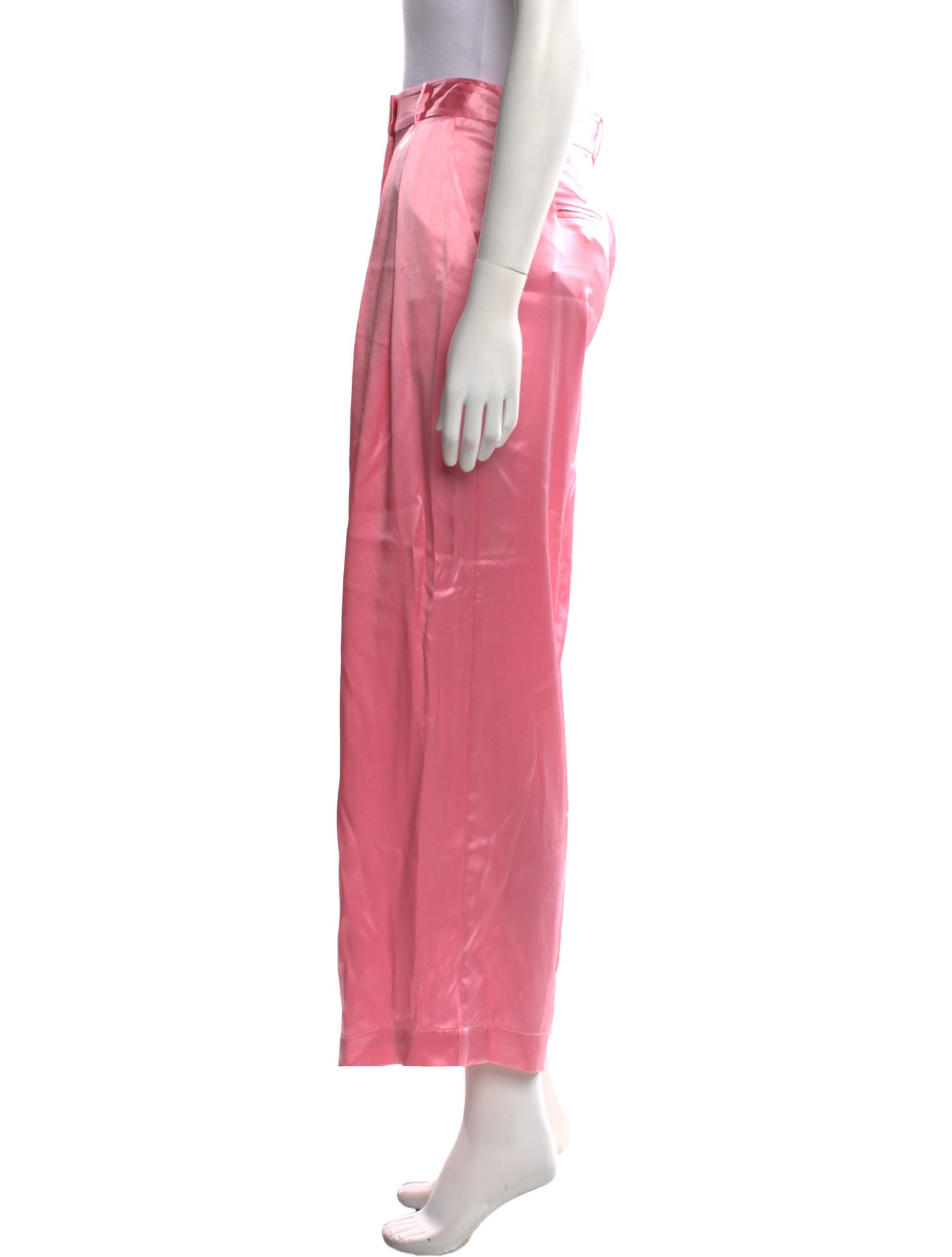 LoveShackFancy Silk Wide Leg Pants