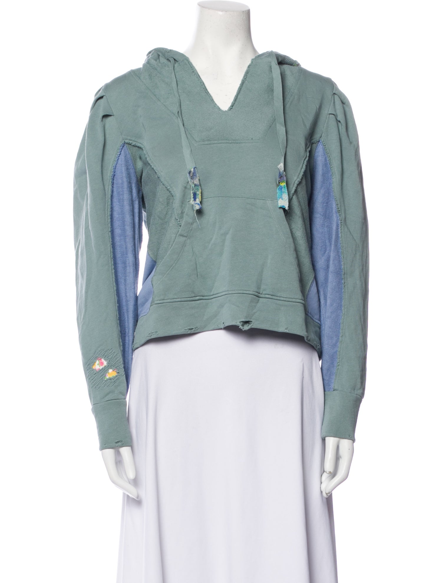 LoveShackFancy Colorblock Pattern Jacket