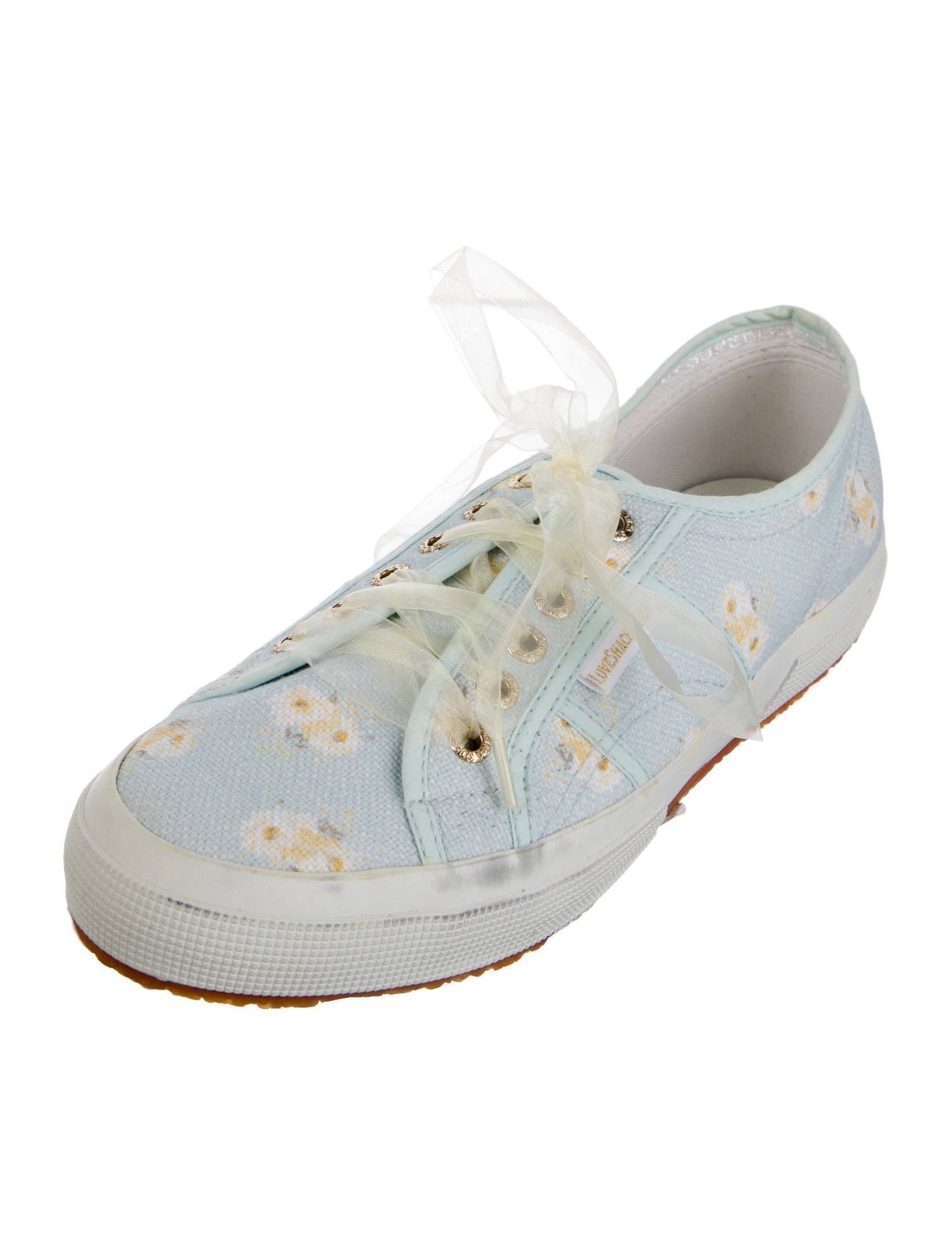 LoveShackFancy Canvas Floral Print Sneakers