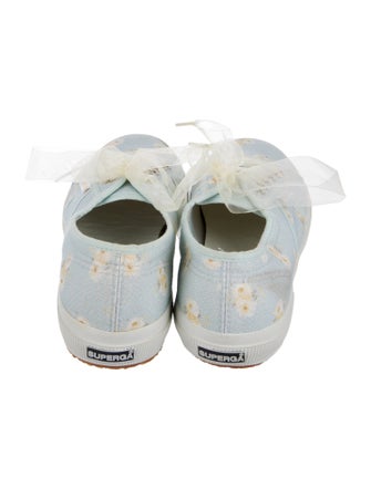 LoveShackFancy Canvas Floral Print Sneakers
