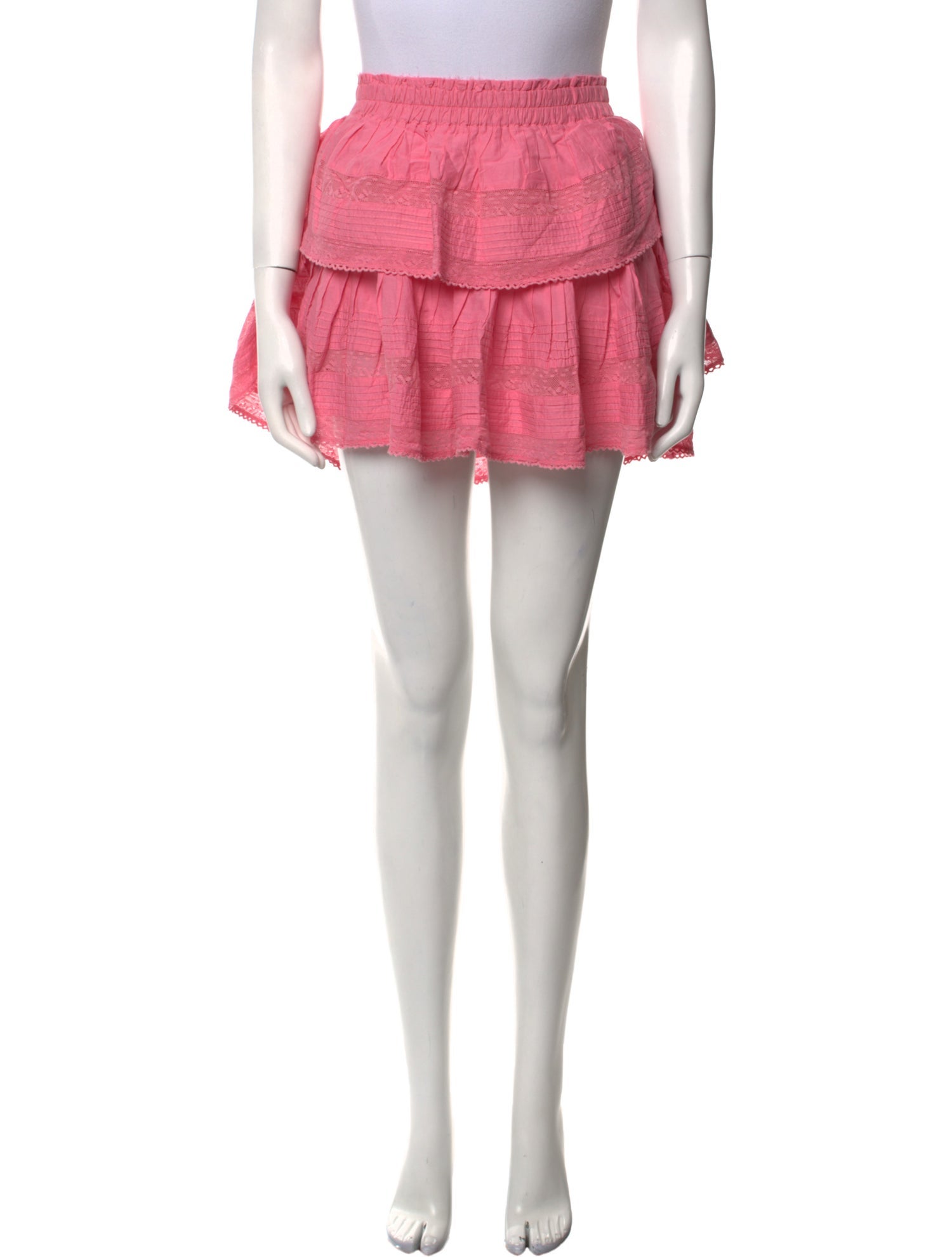 LoveShackFancy Ruffle Embellishment Mini Skirt w/ Tags