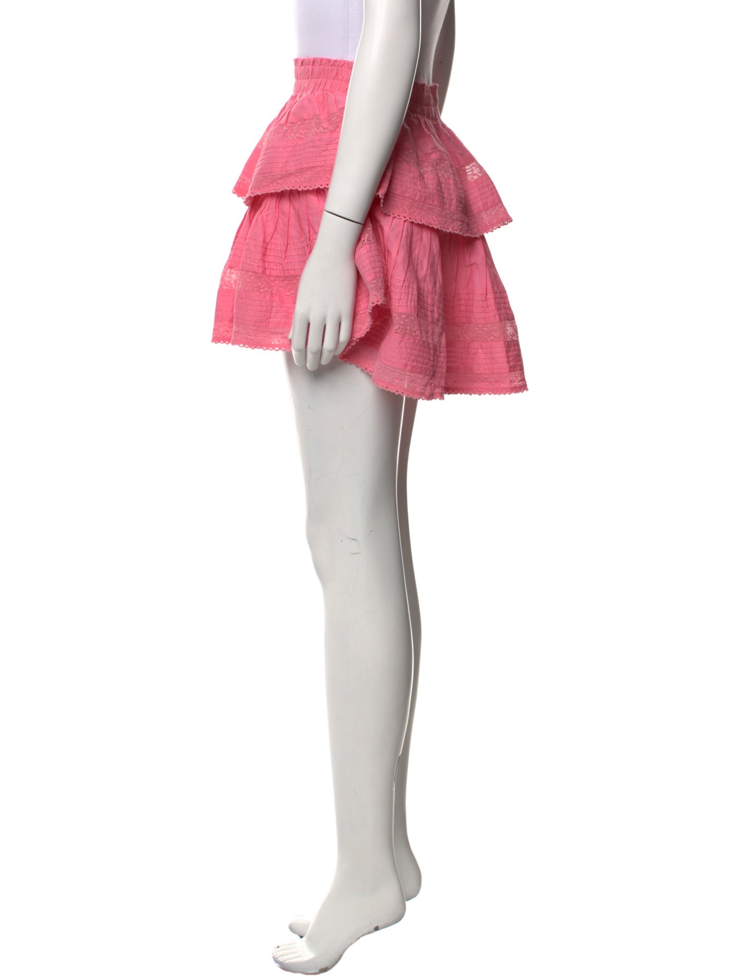 LoveShackFancy Ruffle Embellishment Mini Skirt w/ Tags