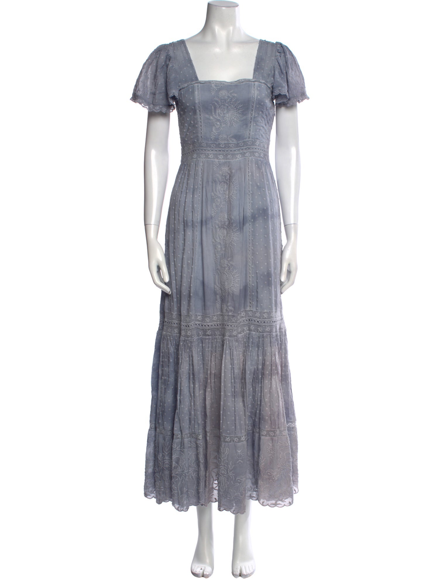 LoveShackFancy Printed Long Dress