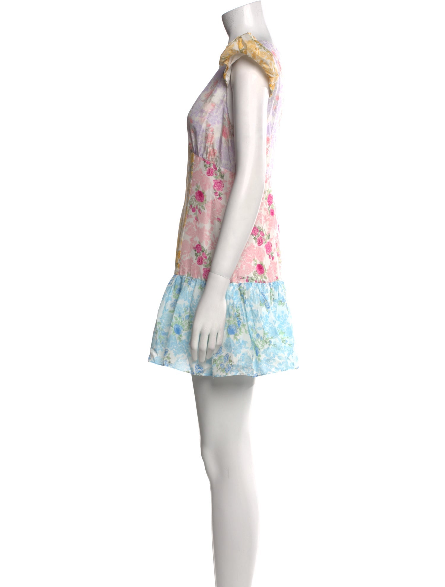 LoveShackFancy Silk Mini Dress