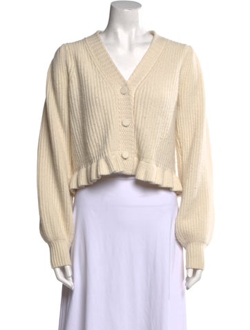 LoveShackFancy Knitwear Wool V-Neck Sweater M