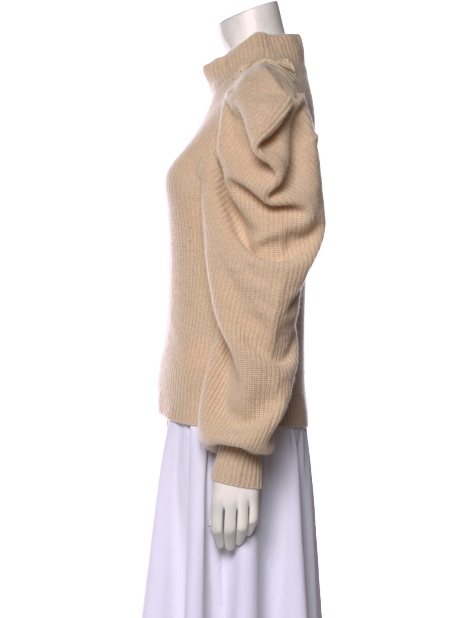 LoveShackFancy Cashmere Mock Neck Sweater