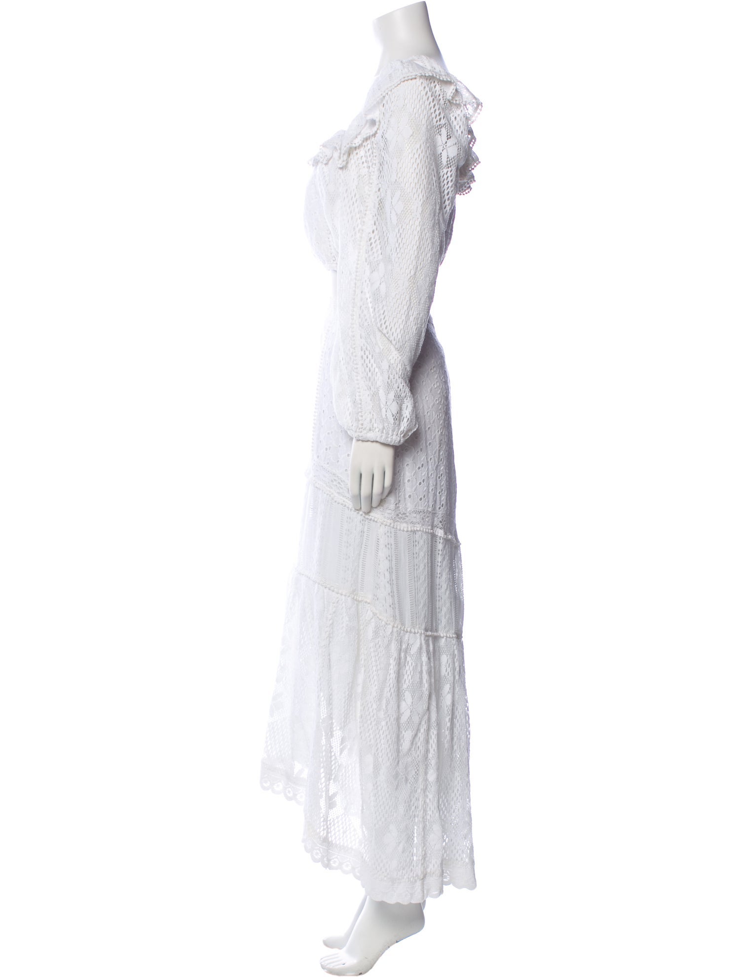 LoveShackFancy Lace Pattern Eyelet Trim Skirt Set