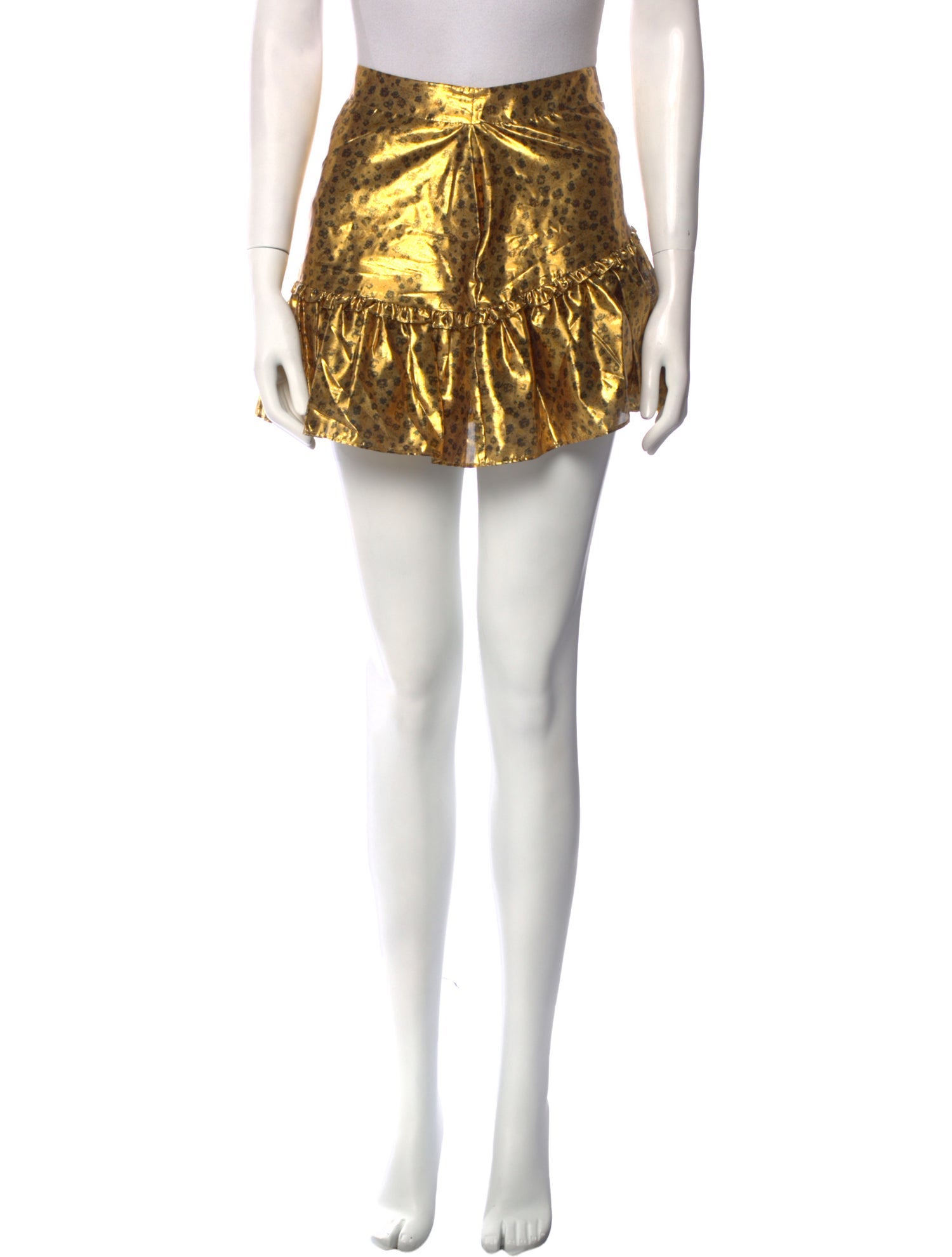 LoveShackFancy Ruffle Embellishment Mini Skirt