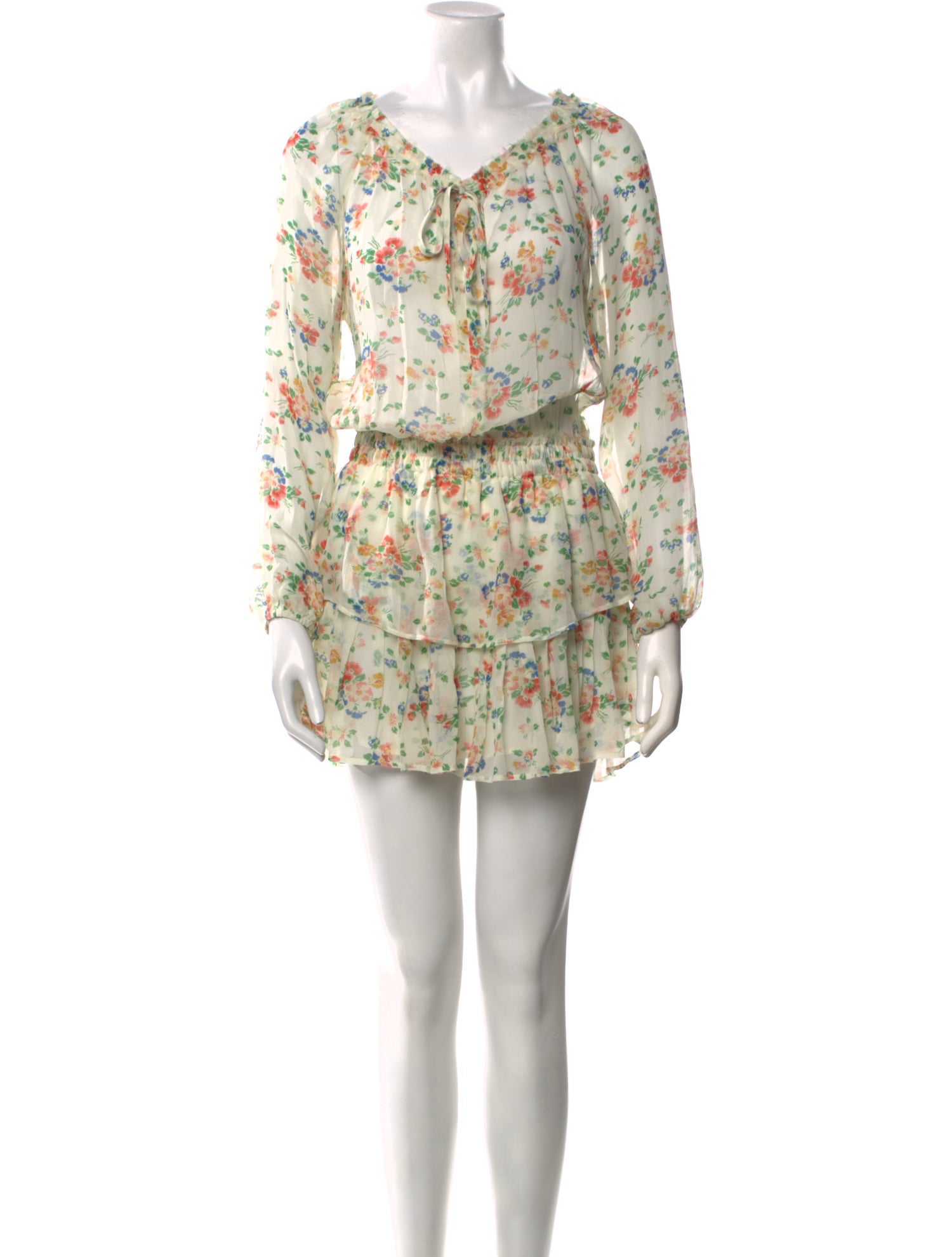 LoveShackFancy Silk Mini Dress