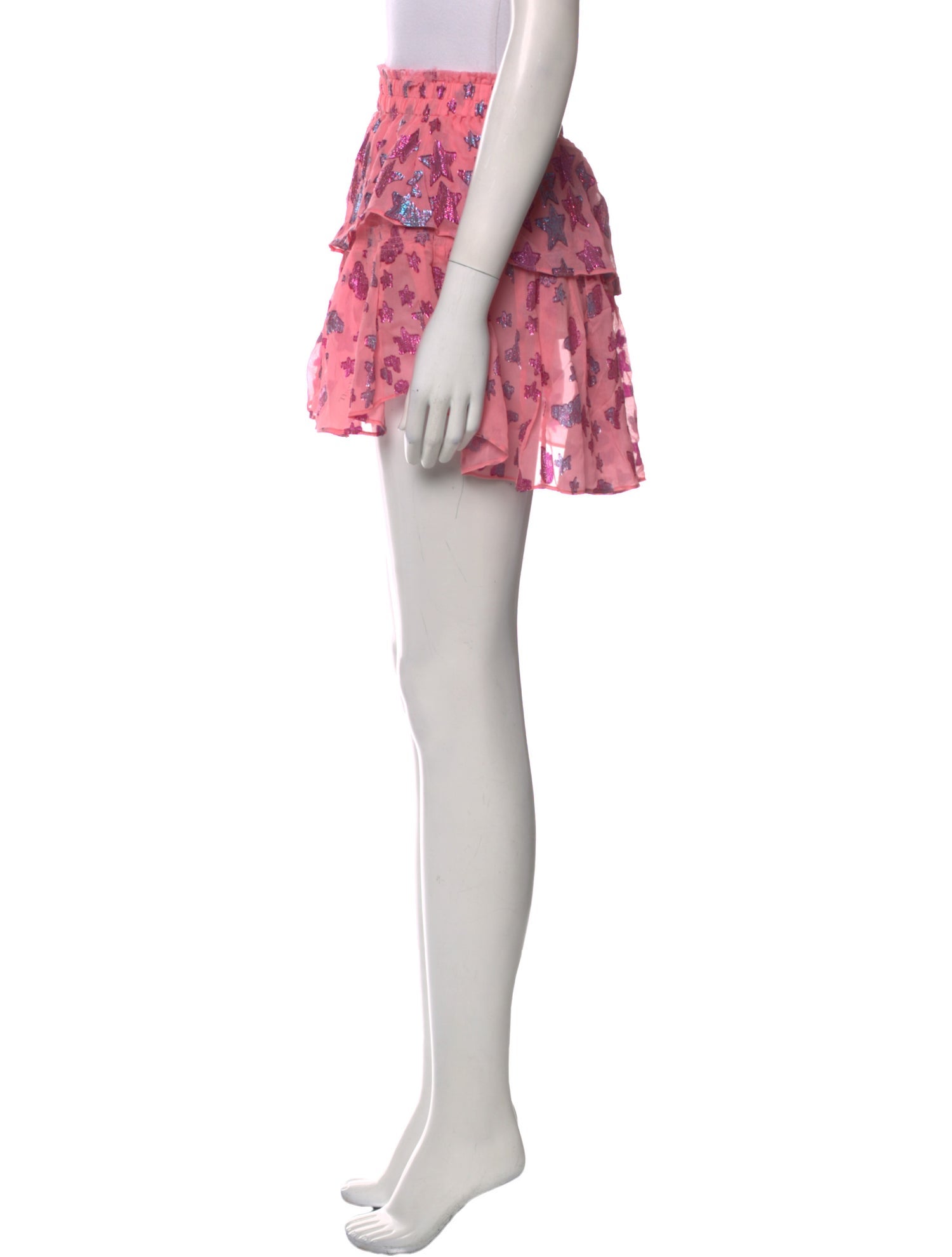 LoveShackFancy Silk Mini Skirt