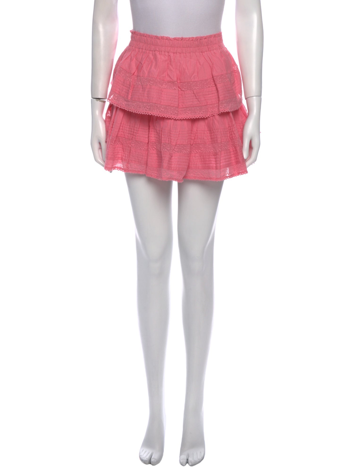 LoveShackFancy Ruffle Embellishment Mini Skirt w/ Tags