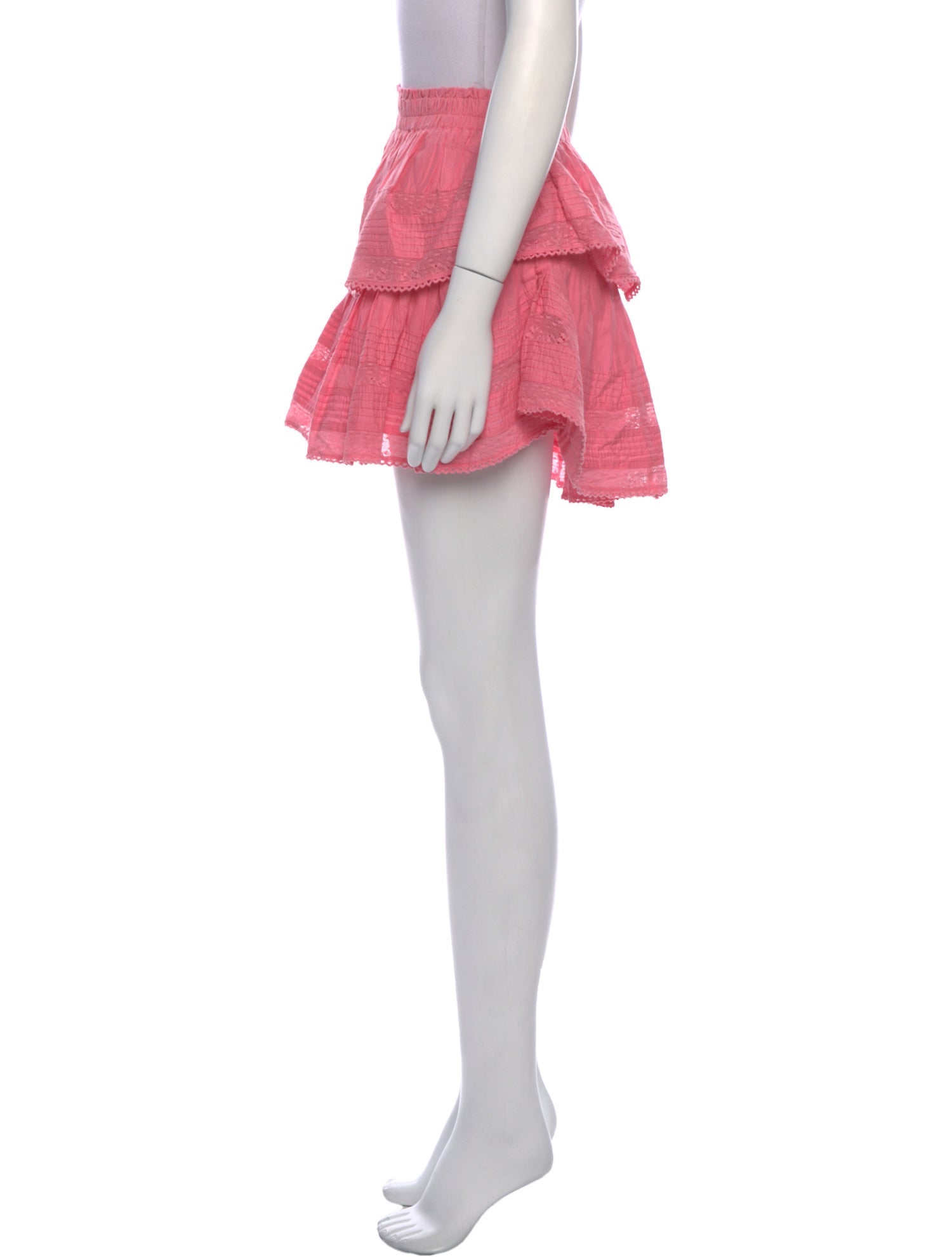 LoveShackFancy Ruffle Embellishment Mini Skirt w/ Tags