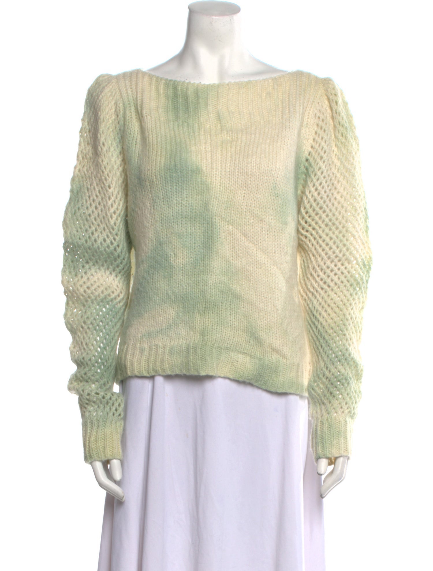 LoveShackFancy Baby Alpaca Bateau Neckline Sweater