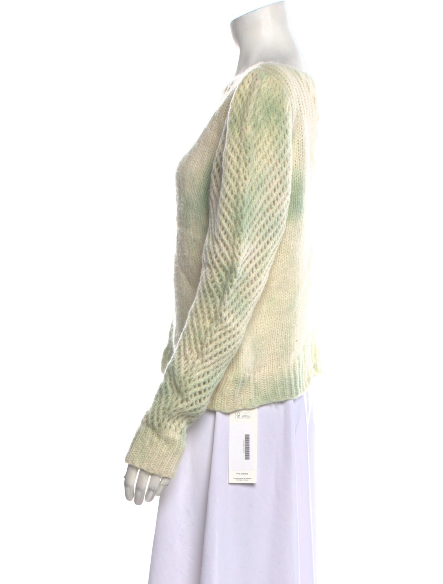 LoveShackFancy Baby Alpaca Bateau Neckline Sweater