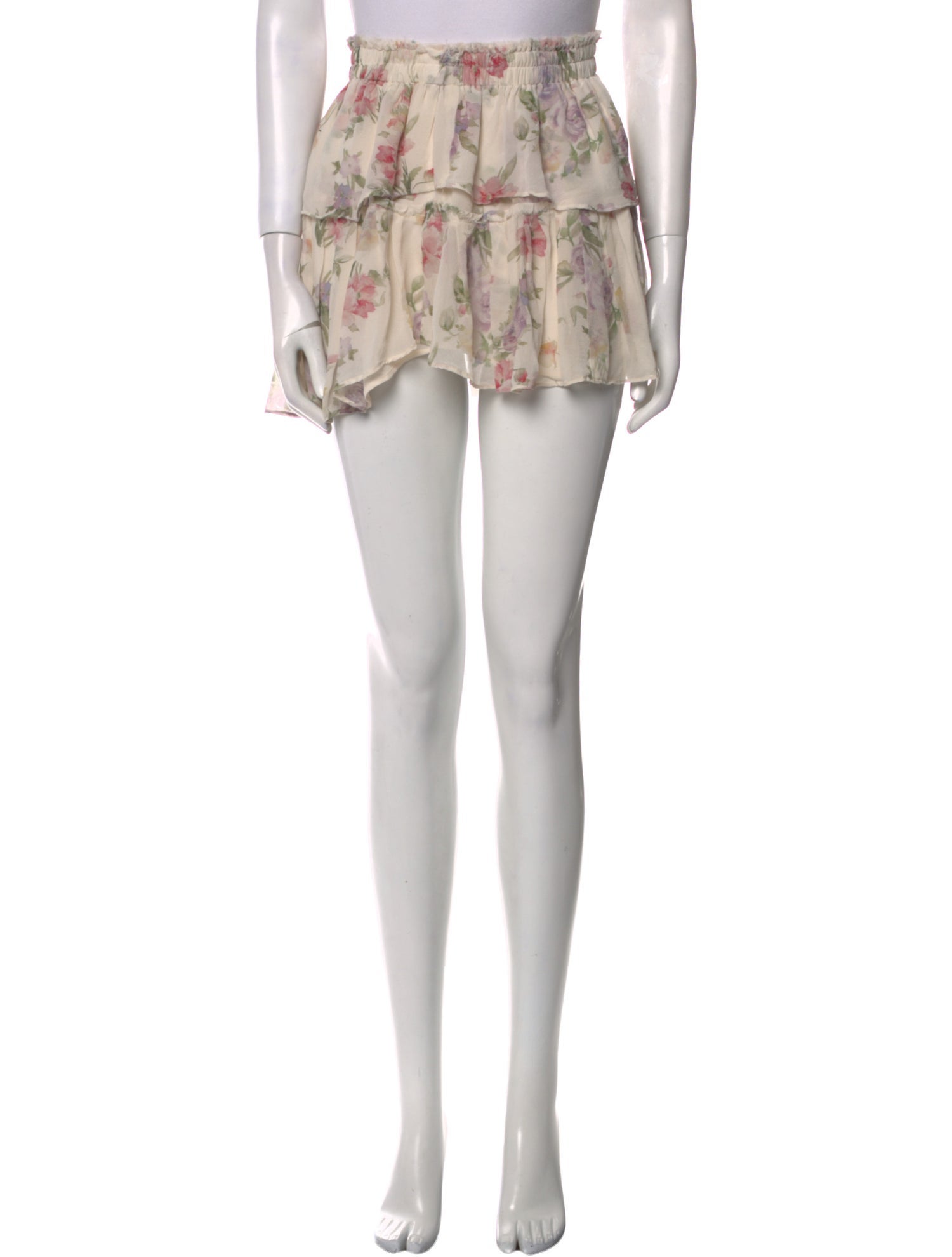 LoveShackFancy Silk Mini Skirt