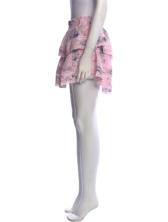 LoveShackFancy Printed Mini Skirt