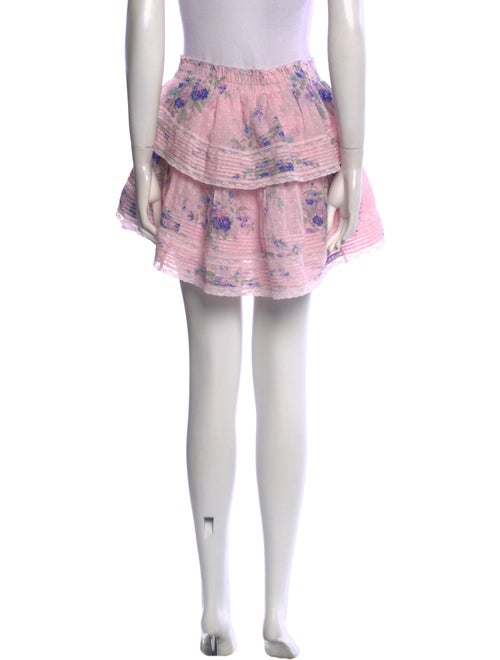 LoveShackFancy Printed Mini Skirt