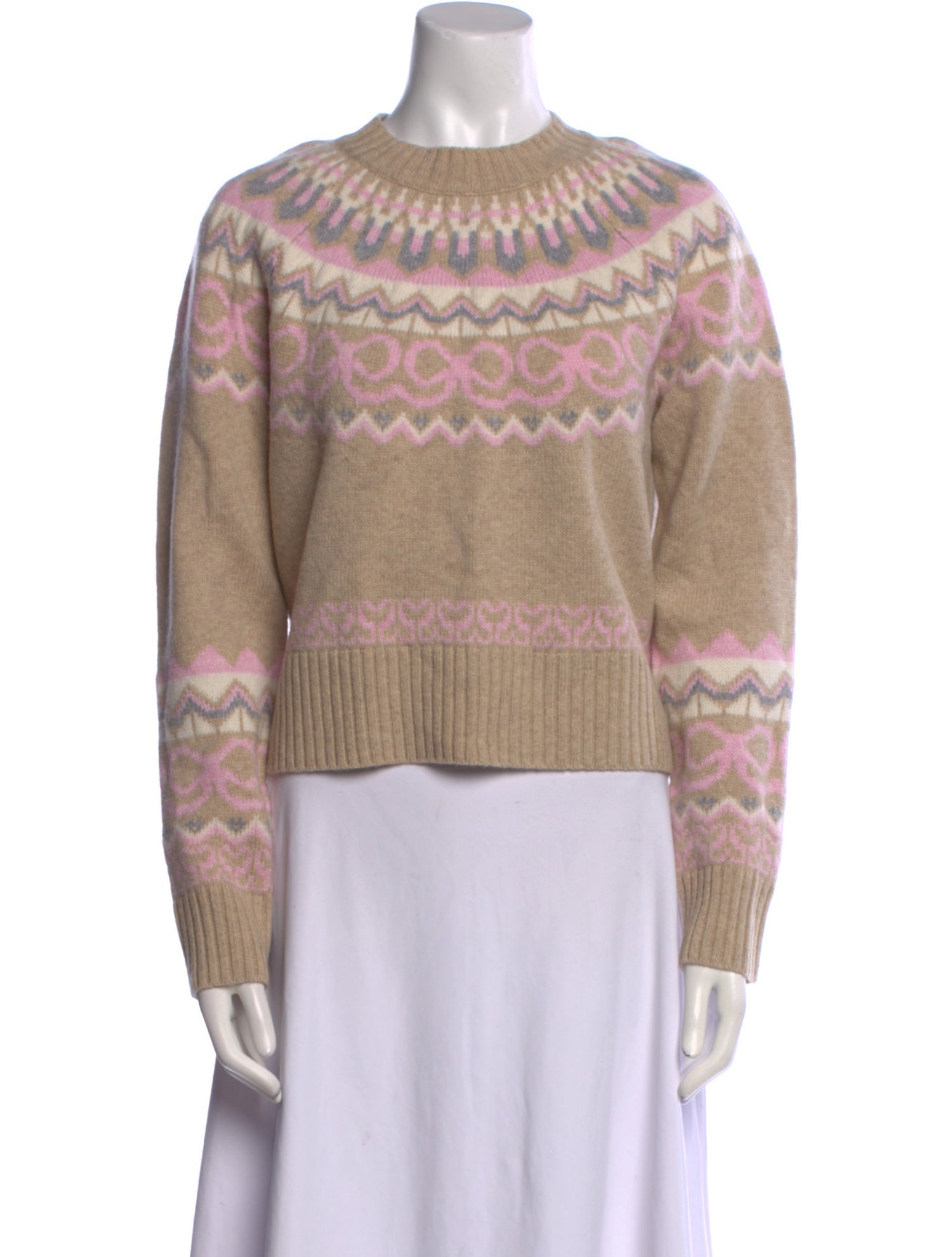 LoveShackFancy Wool Printed Sweater w/ Tags