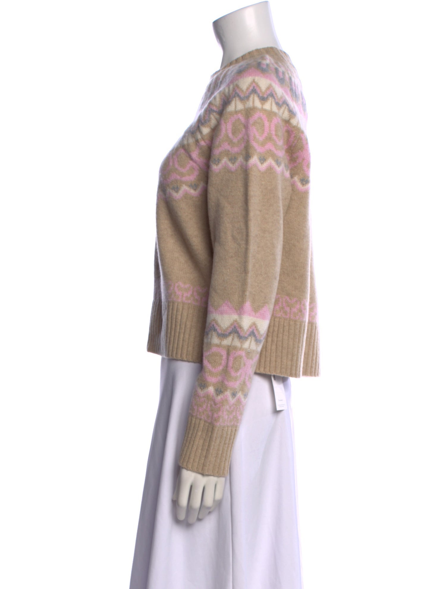 LoveShackFancy Wool Printed Sweater w/ Tags