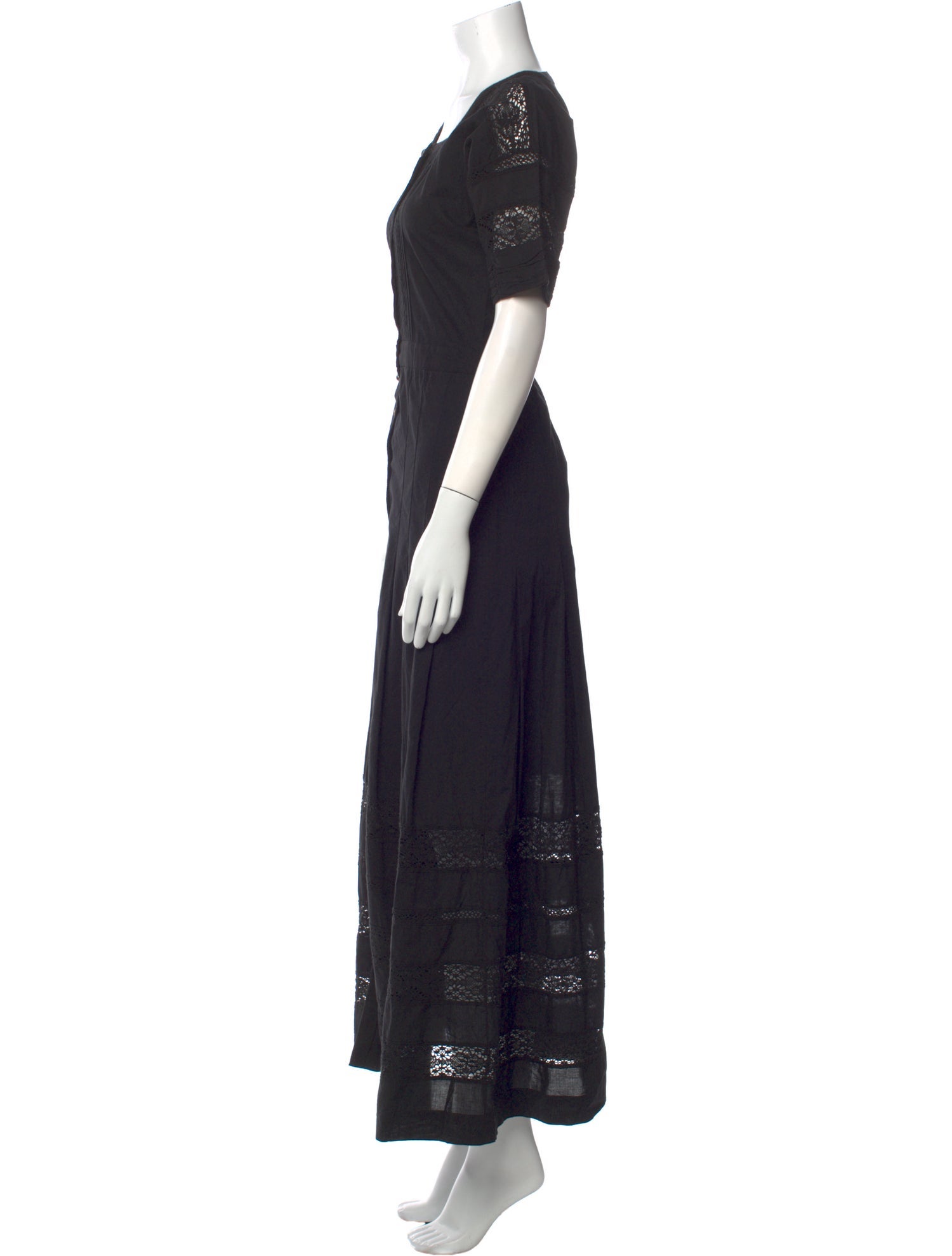 LoveShackFancy Square Neckline Long Dress