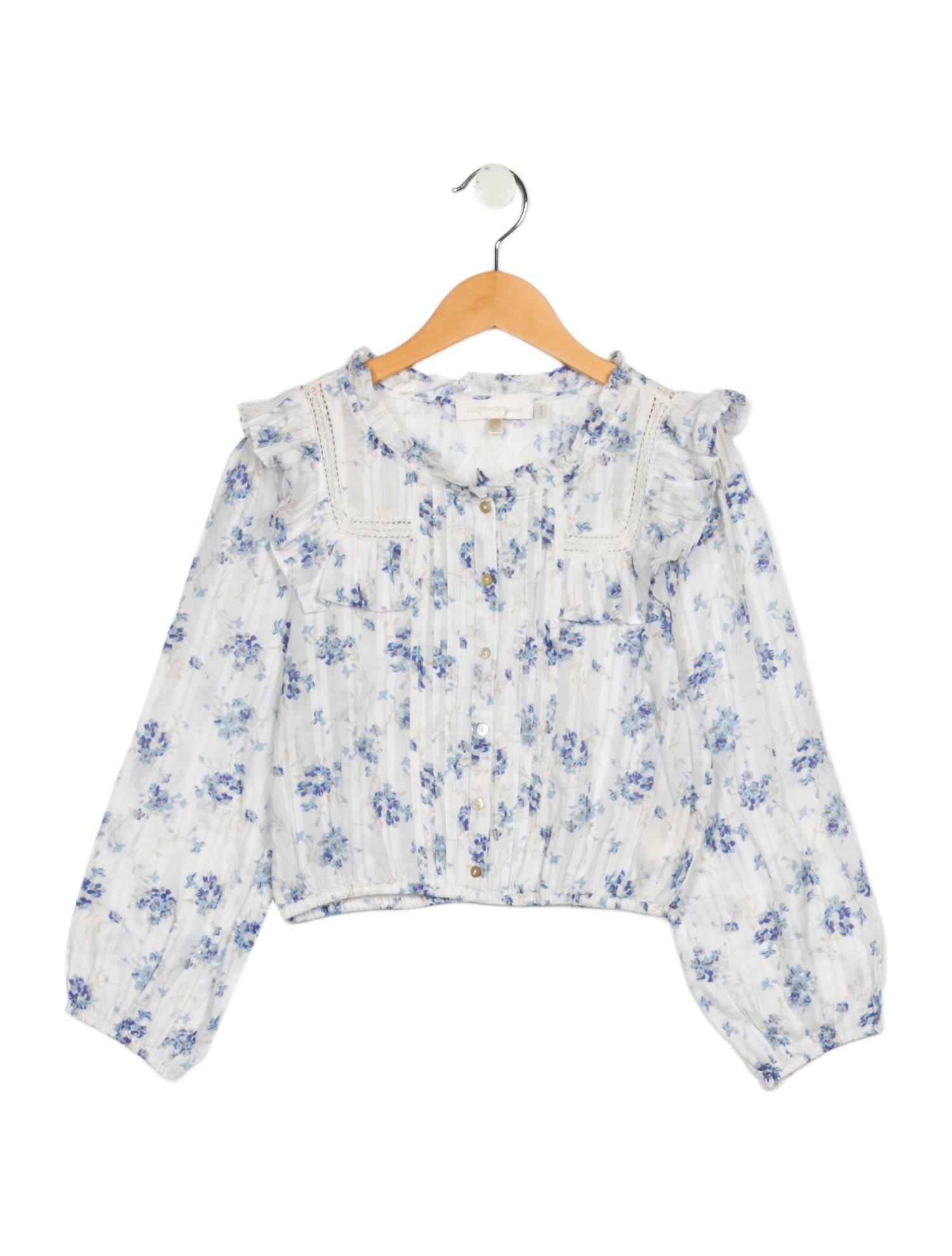 LoveShackFancy Long Sleeve Top