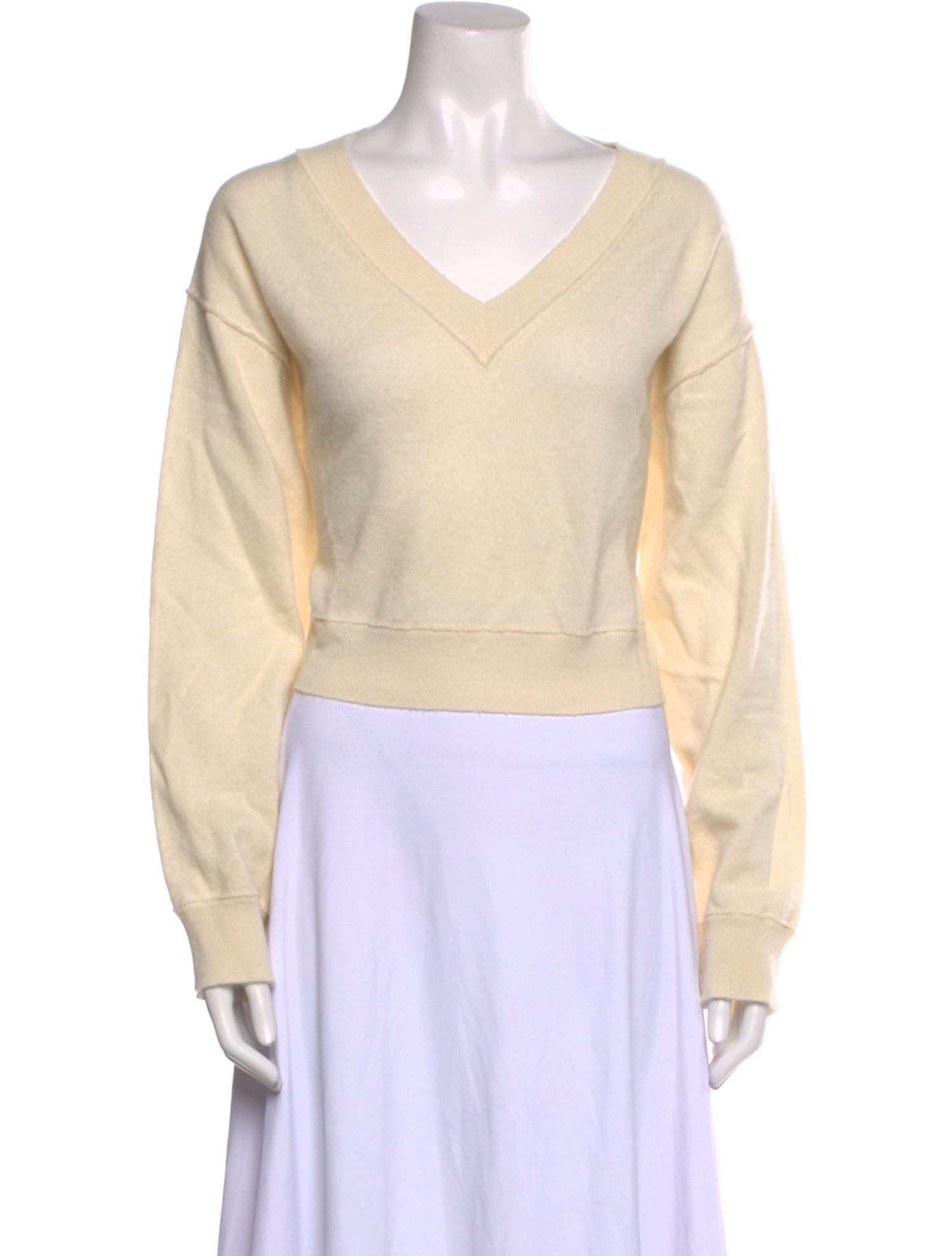 LoveShackFancy Cashmere V-Neck Sweater