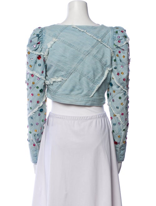 LoveShackFancy Floral Print Evening Jacket