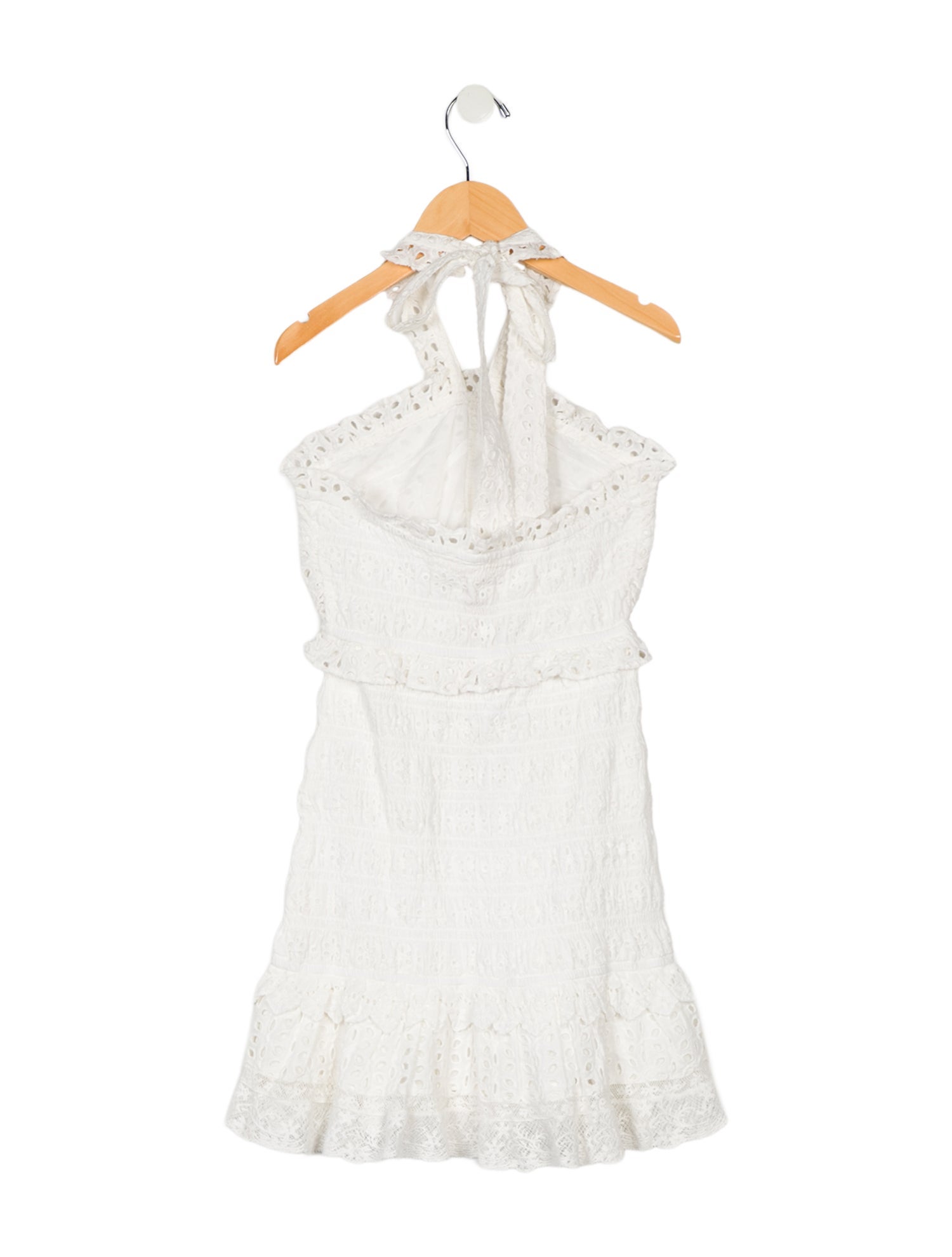 LoveShackFancy Girls' Eyelet Cutout Dress w/ Tags