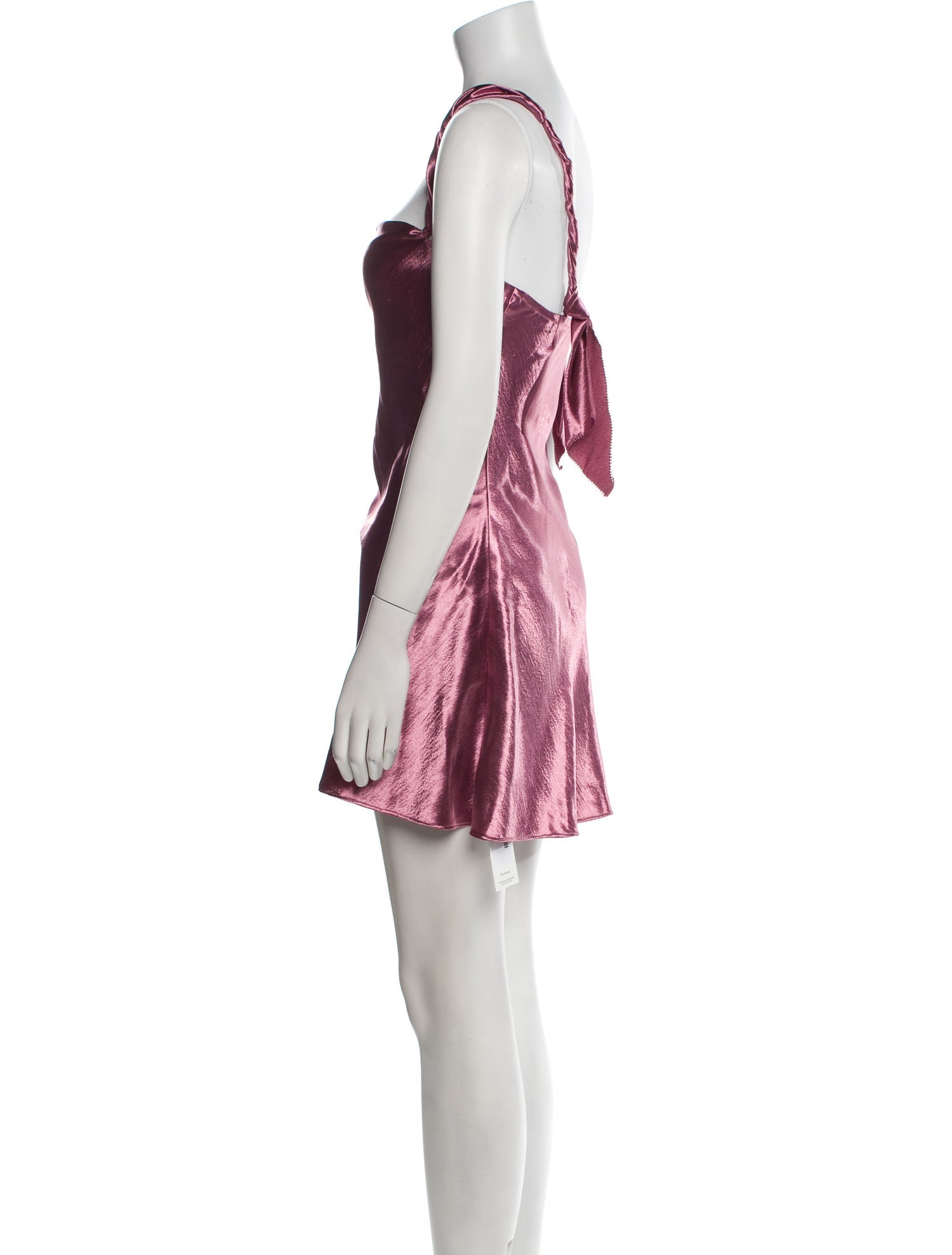 LoveShackFancy Cowl Neck Mini Dress