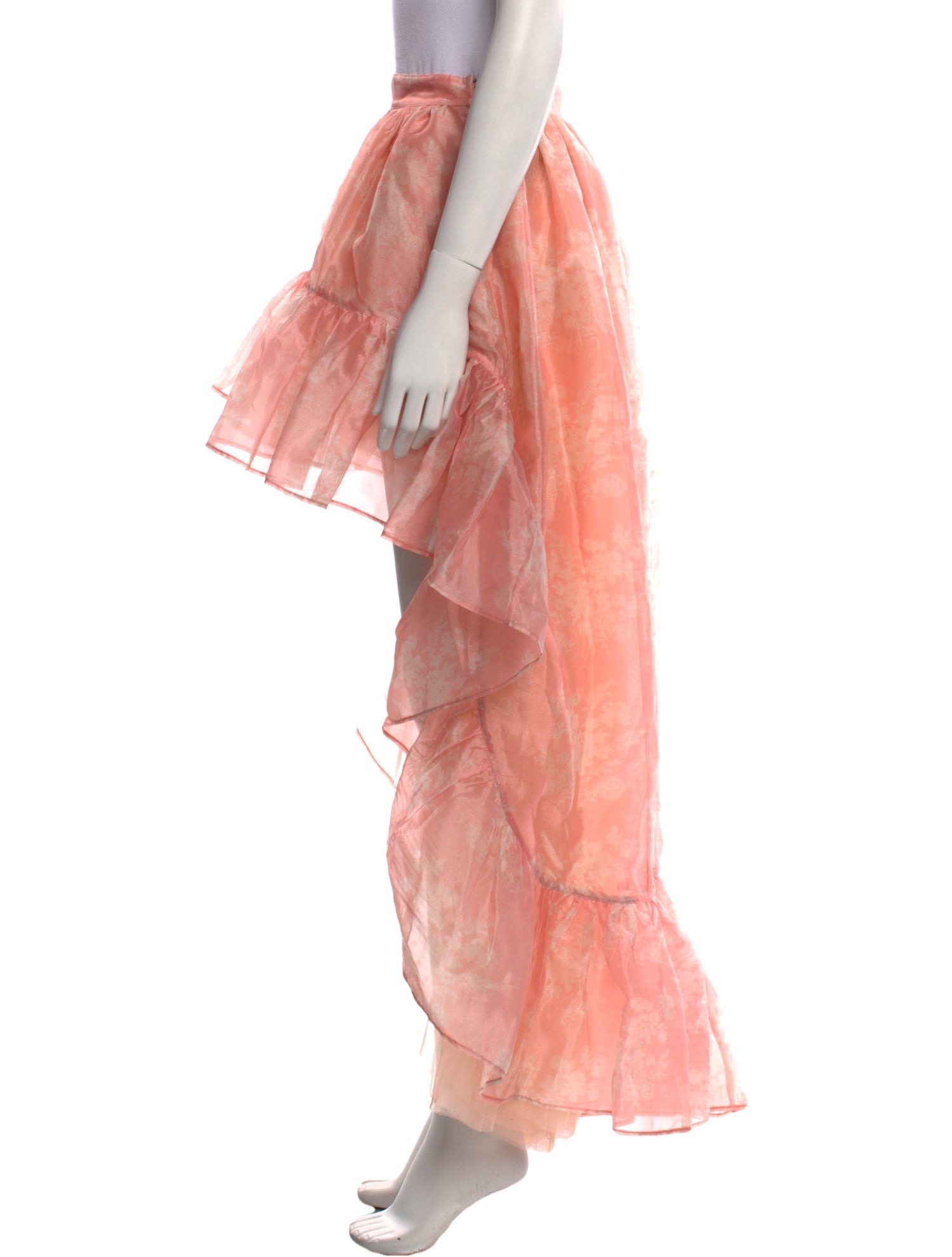 LoveShackFancy Ruffle Embellishment Long Skirt