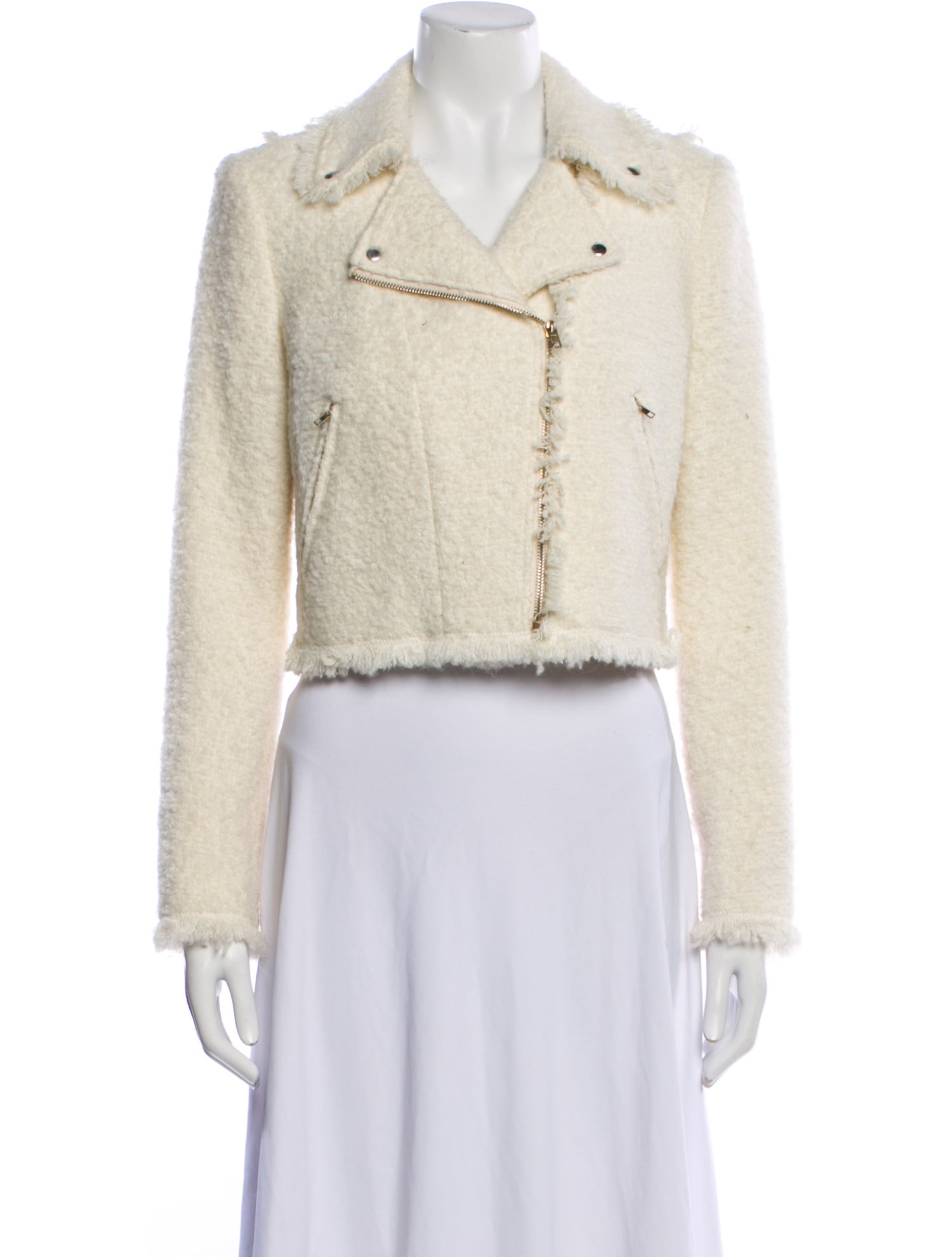 LoveShackFancy Wool Biker Jacket