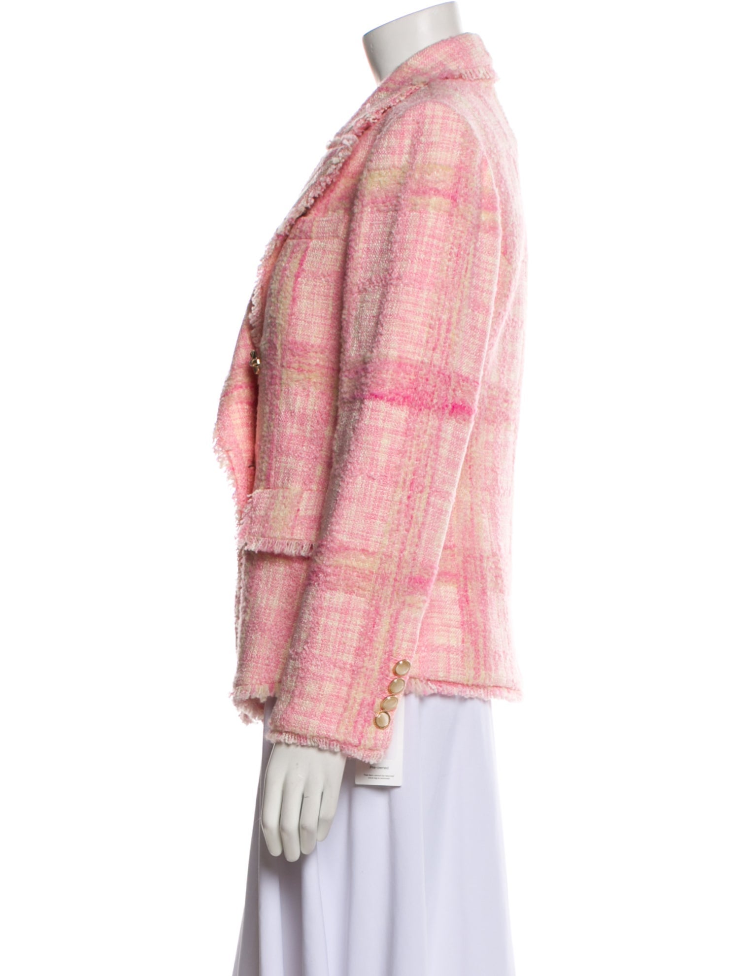 LoveShackFancy Plaid Print Blazer w/ Tags