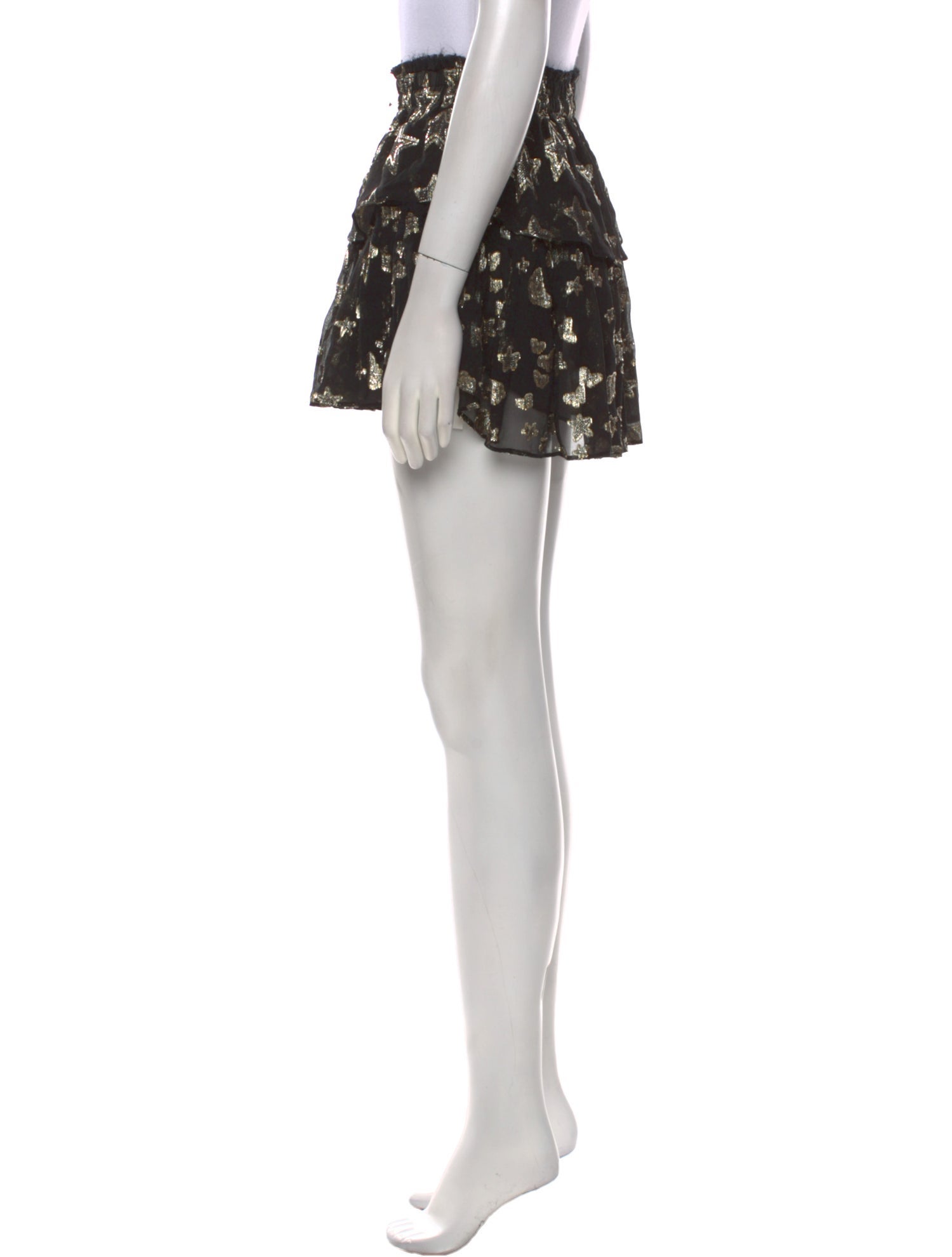 LoveShackFancy Silk Mini Skirt