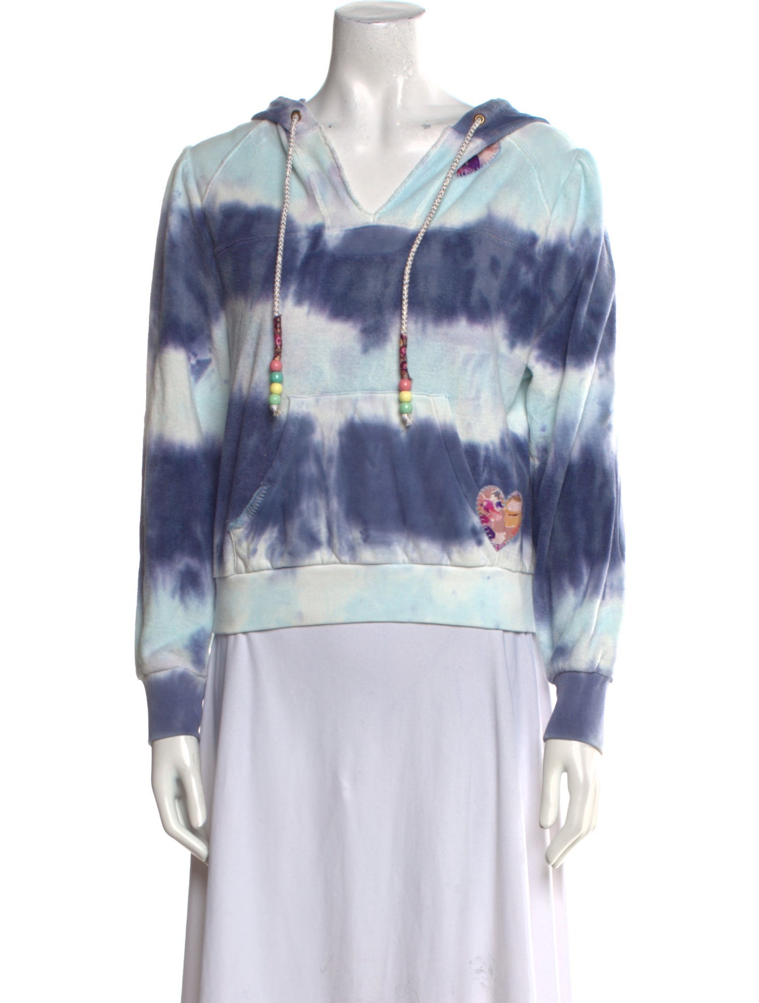 LoveShackFancy Tie-Dye Print Crew Neck Sweater