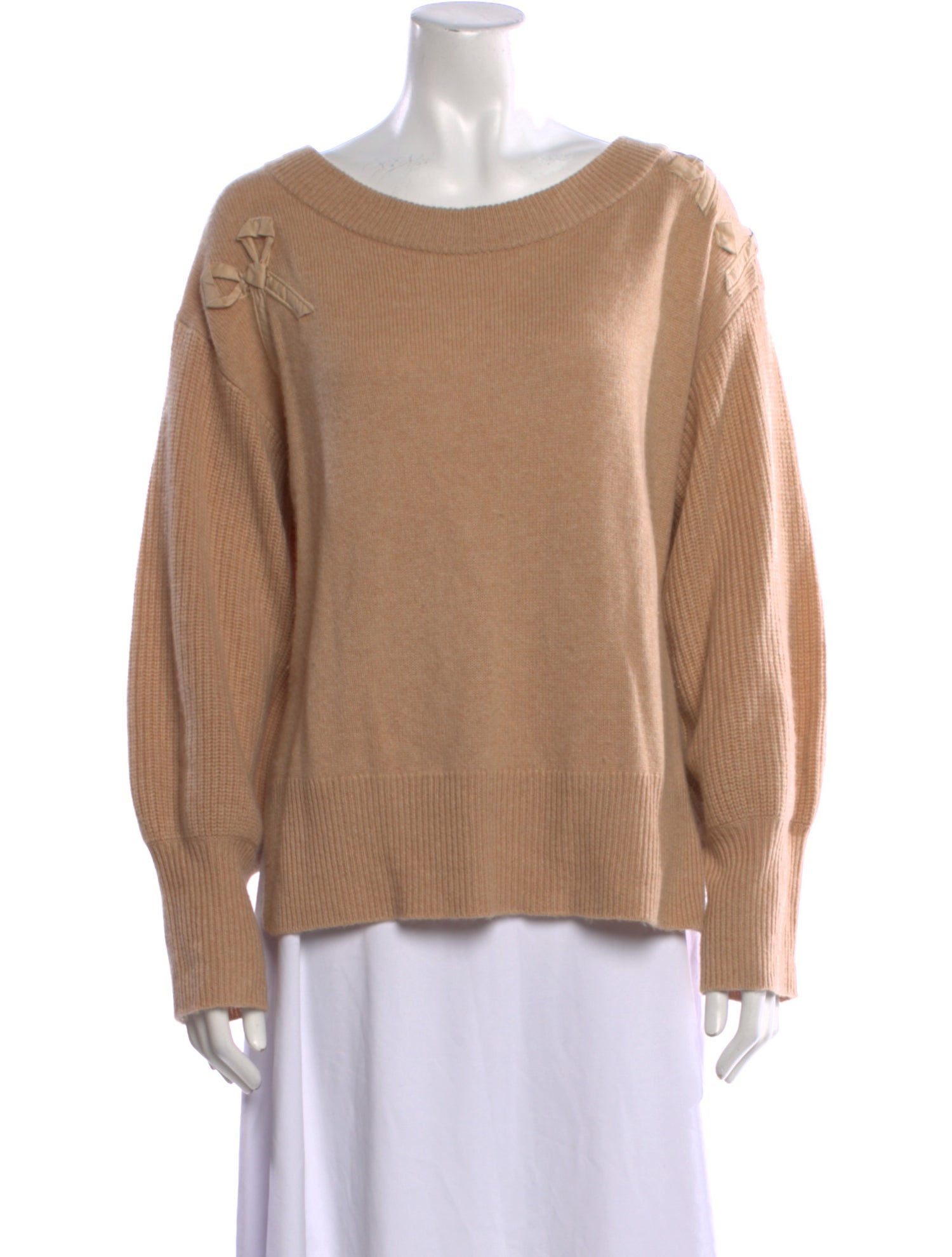 LoveShackFancy Cashmere Scoop Neck Sweater